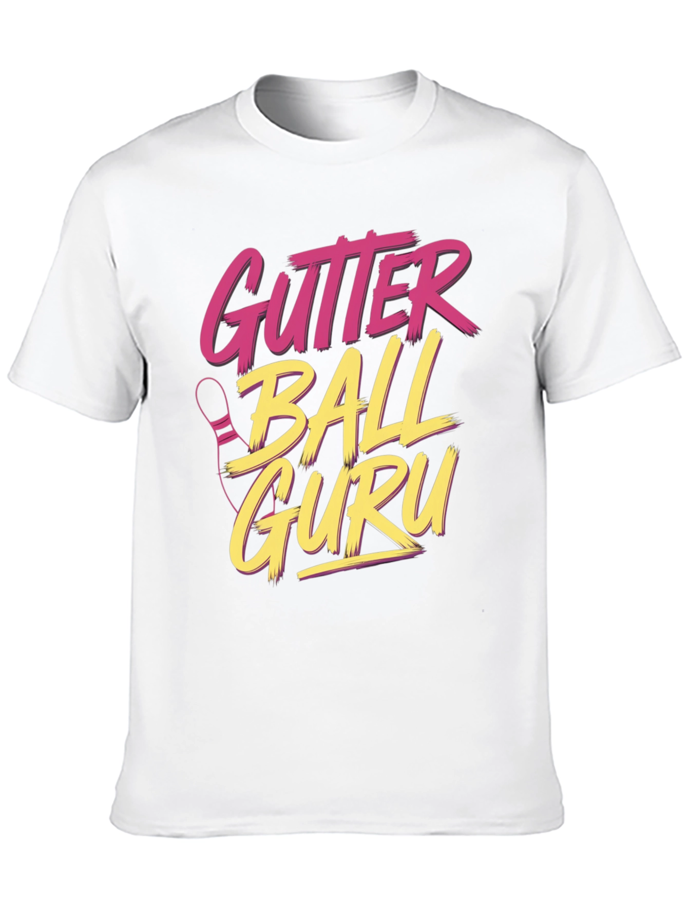 Gutter Ball Guru Retro Bowling T-Shirt