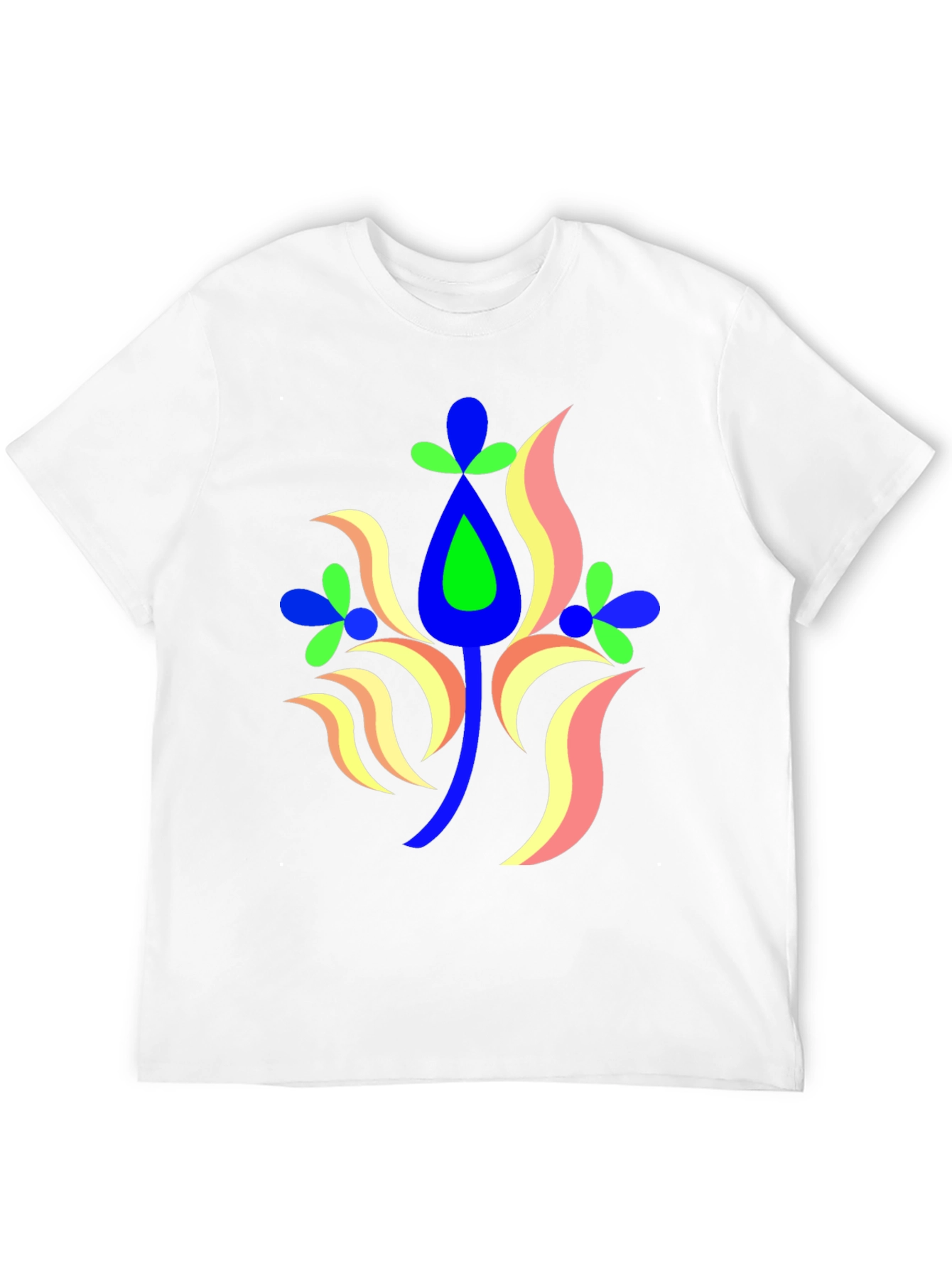 Abstract Floral Graphic Tee