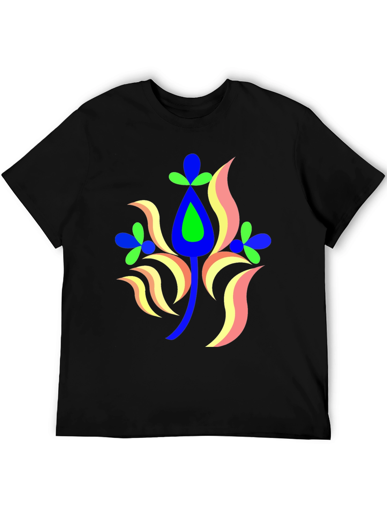 Abstract Floral Graphic Tee