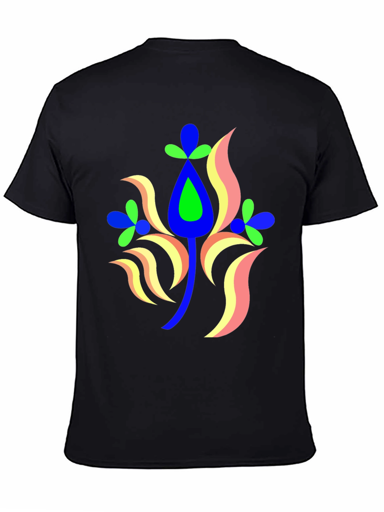 Abstract Floral Graphic Tee