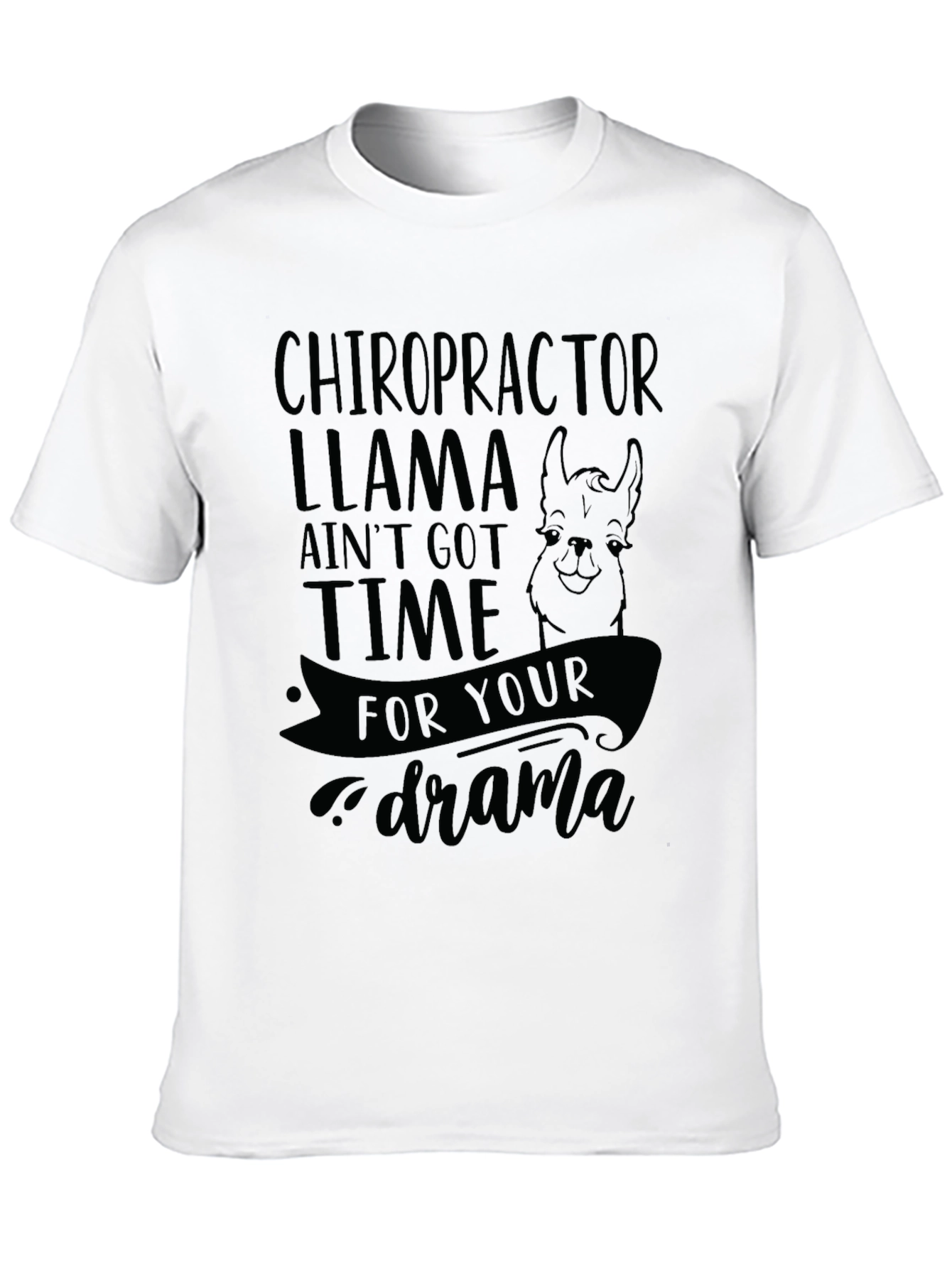 Chiropractor Llama Graphic T-Shirt