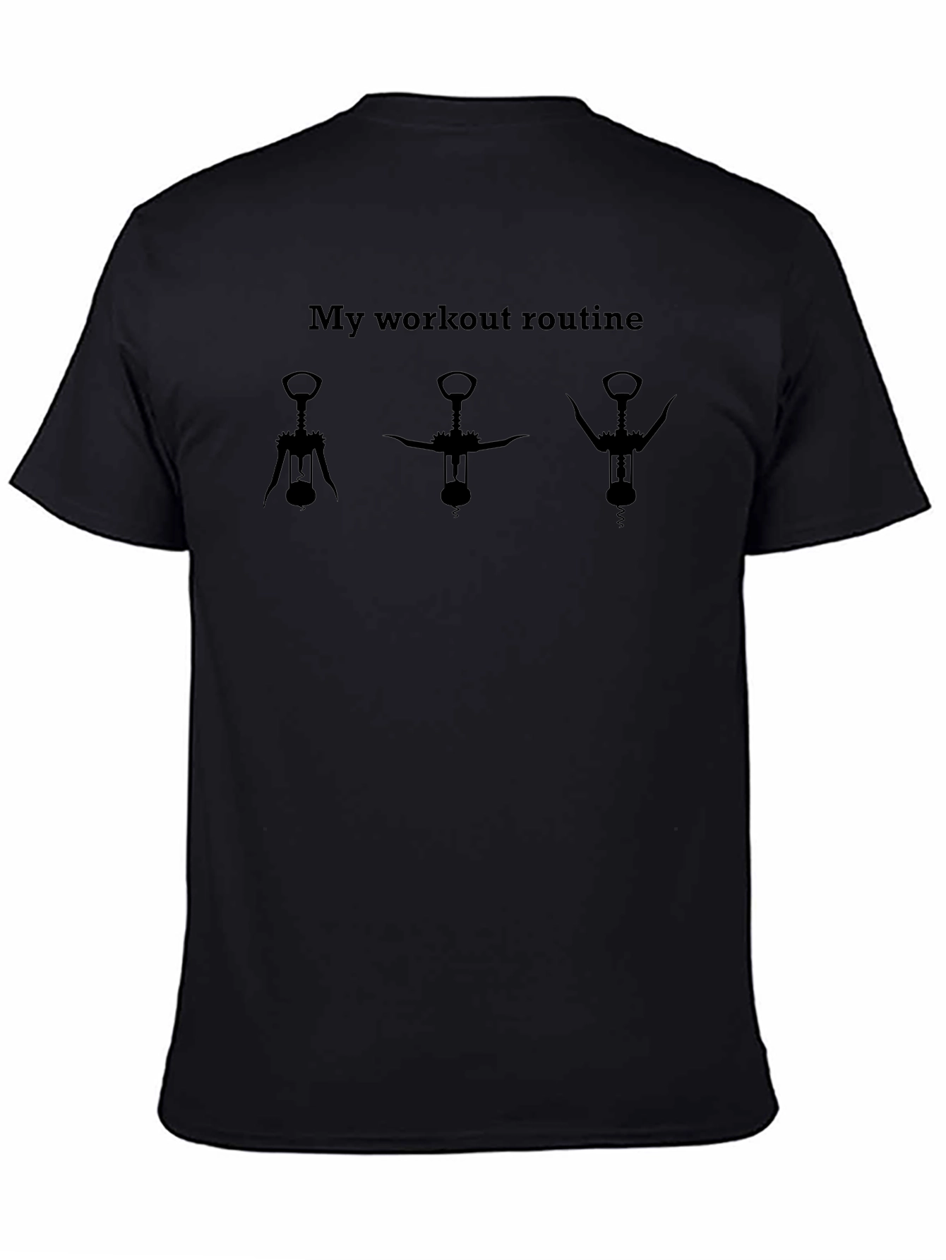 Wine Opener Workout T-Shirt - Funny Fitness Tee