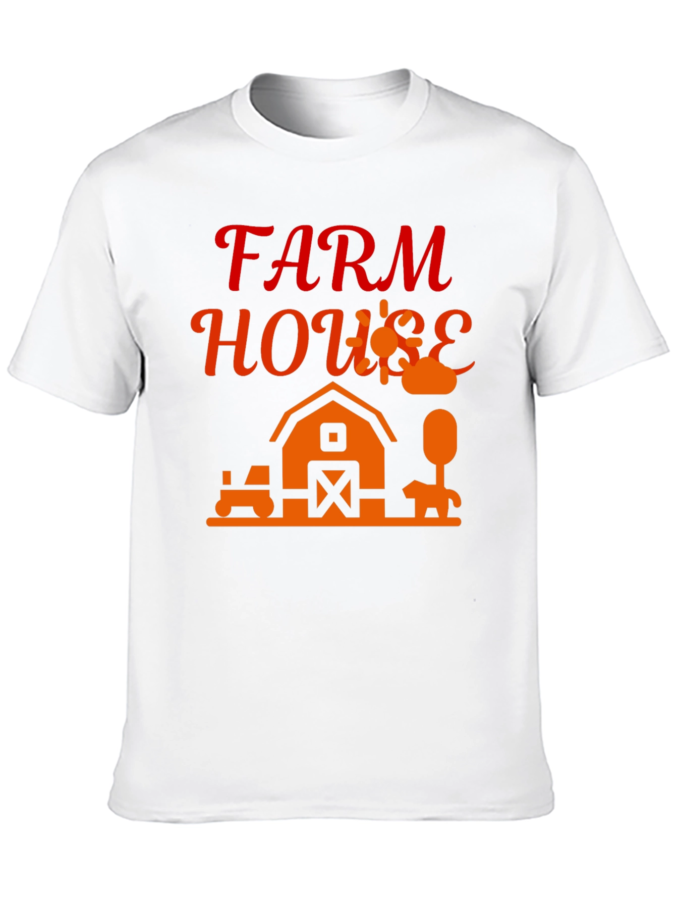 Farm House Graphic Tee - Black Cotton Blend