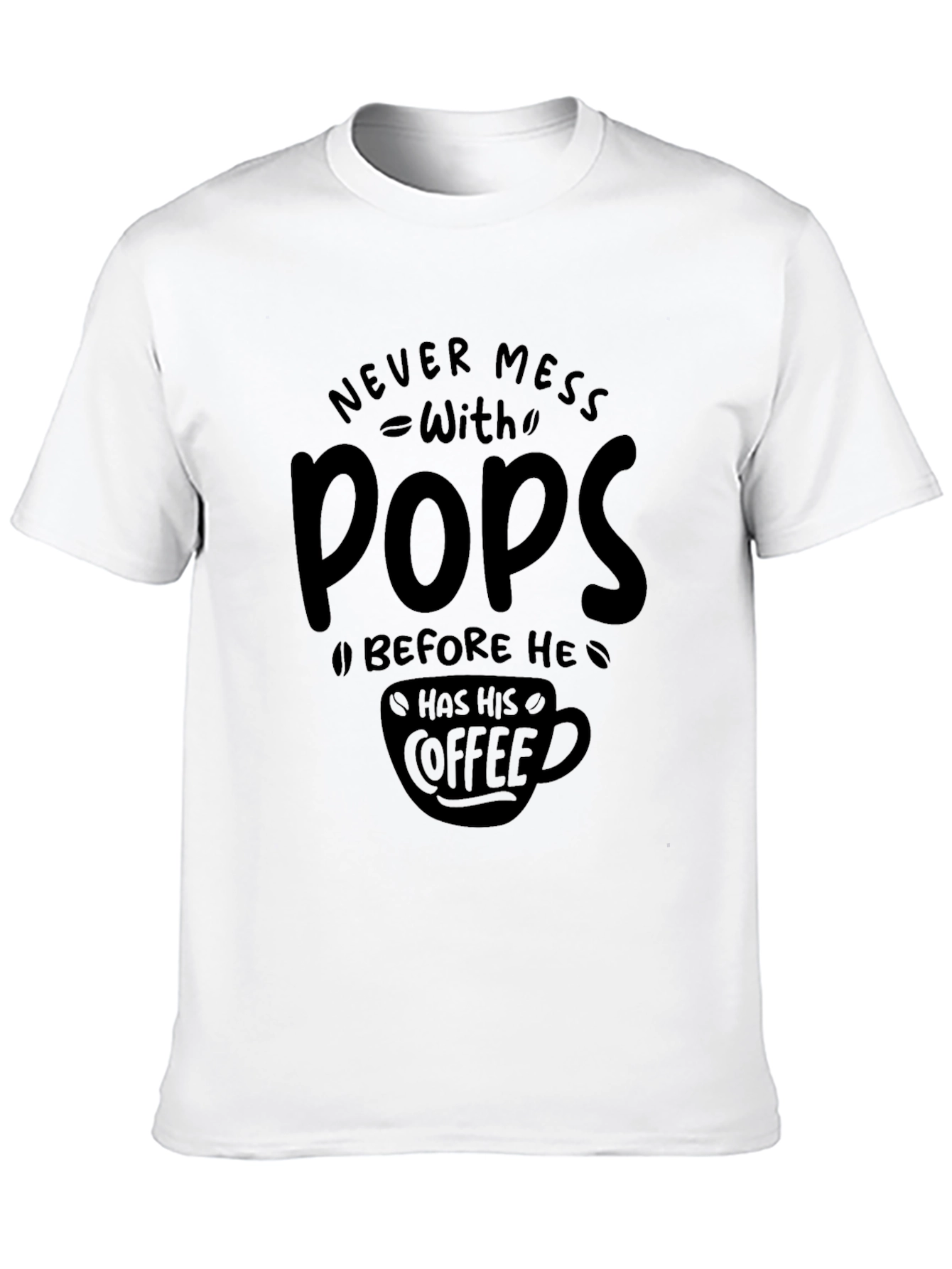 Never Mess With Pops Coffee Graphic Tee