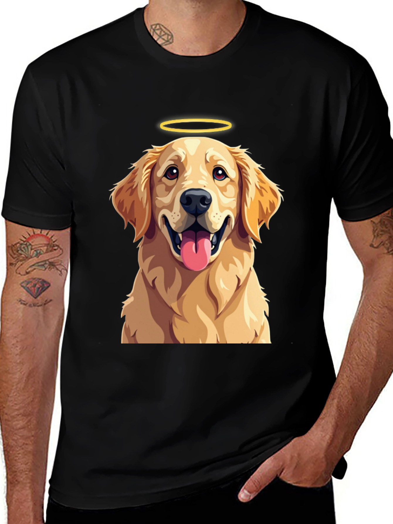 Angel Golden Retriever T-Shirt - Cute Dog Tee