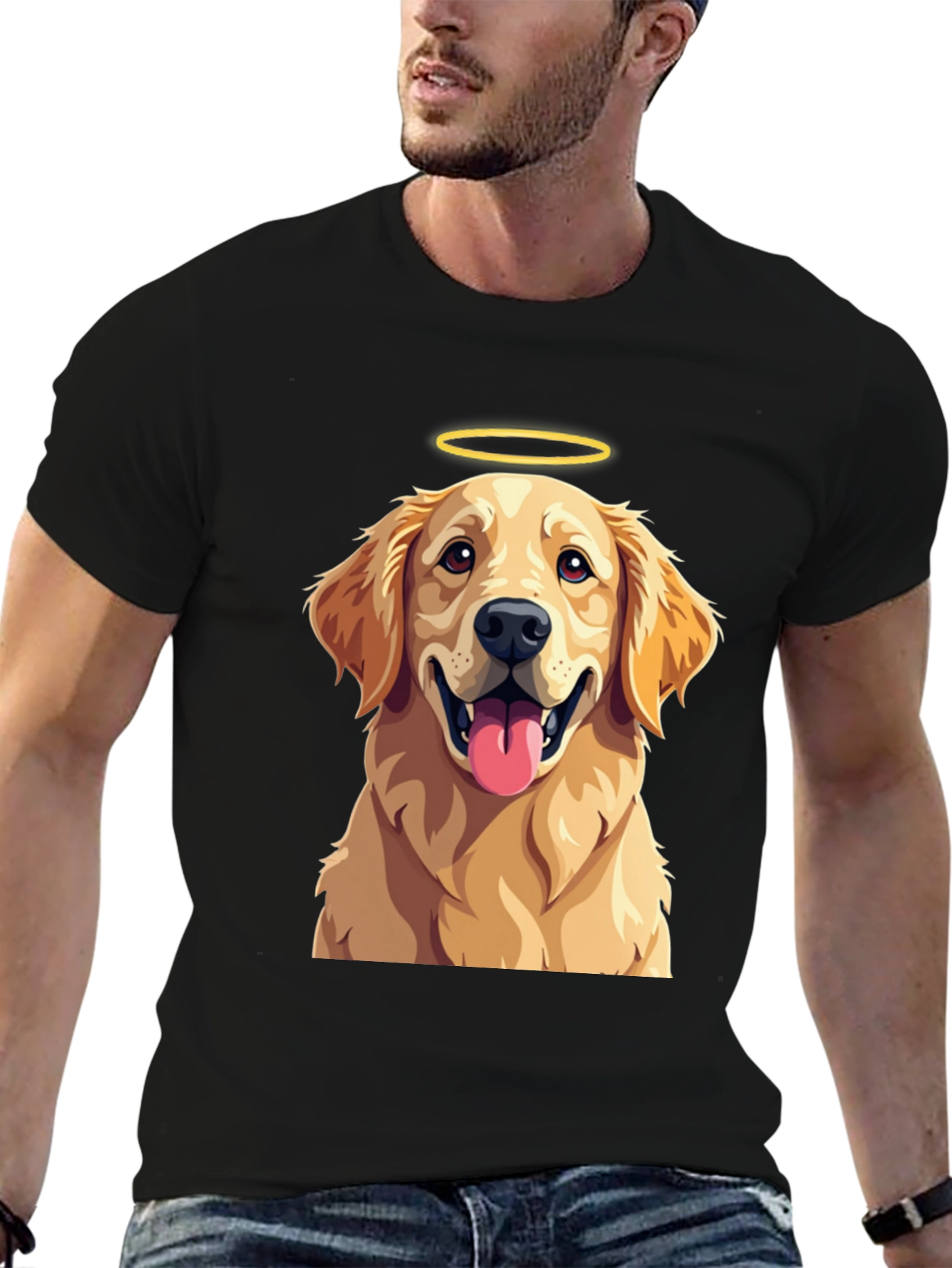 Angel Golden Retriever T-Shirt - Cute Dog Tee