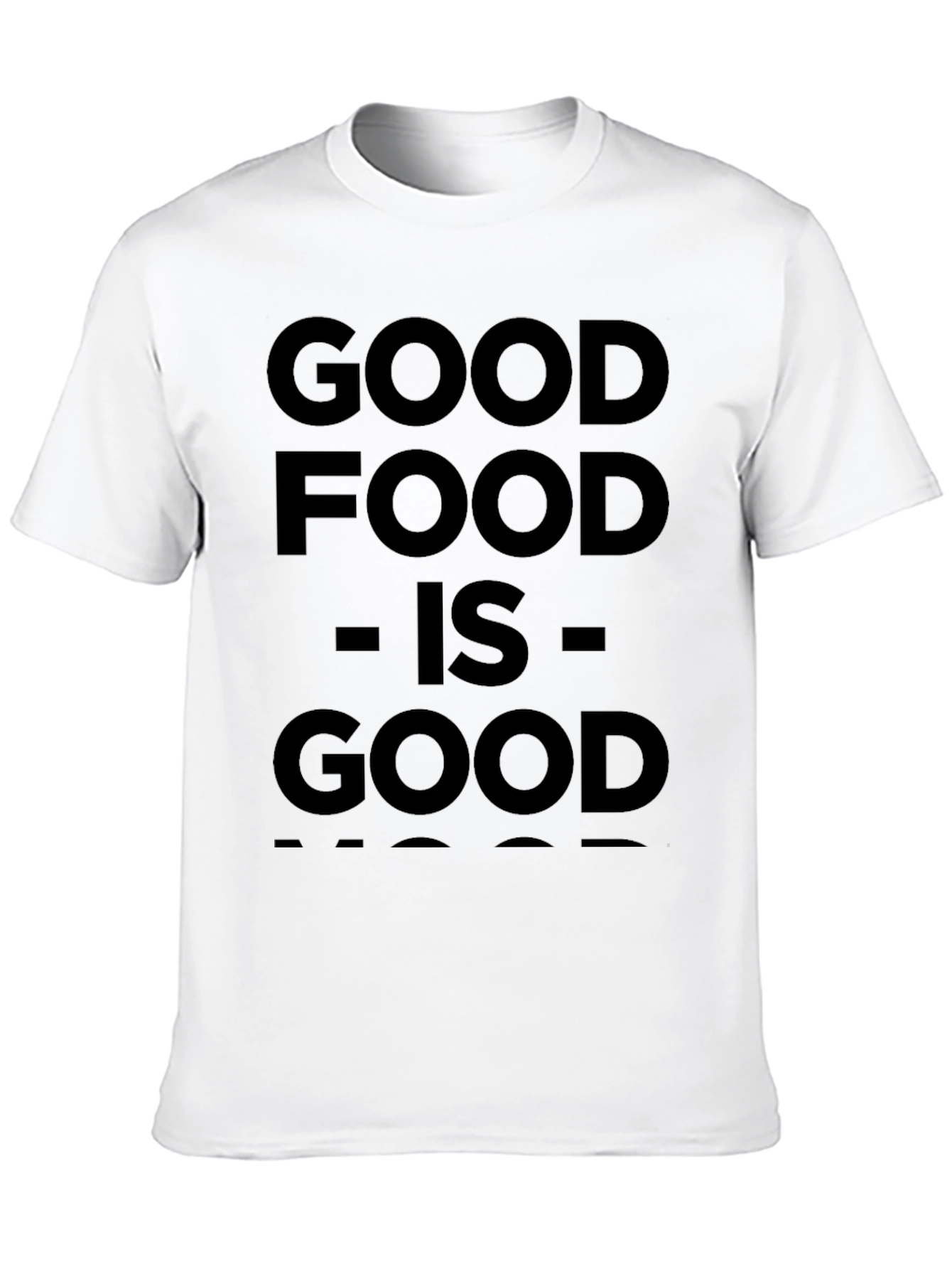 Good Food Good Mood Black Graphic Tee