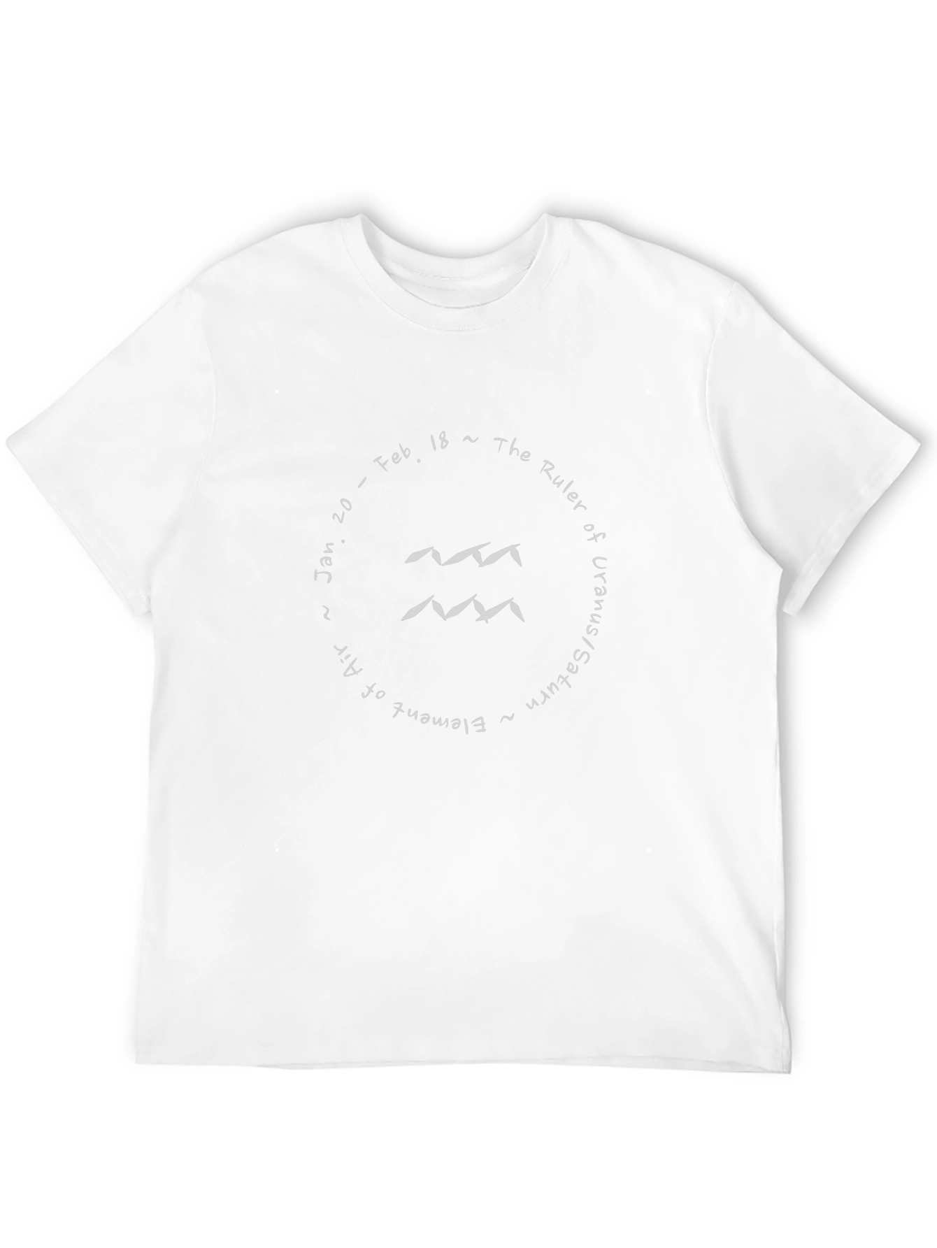 Aquarius Zodiac T-Shirt - Element of Air