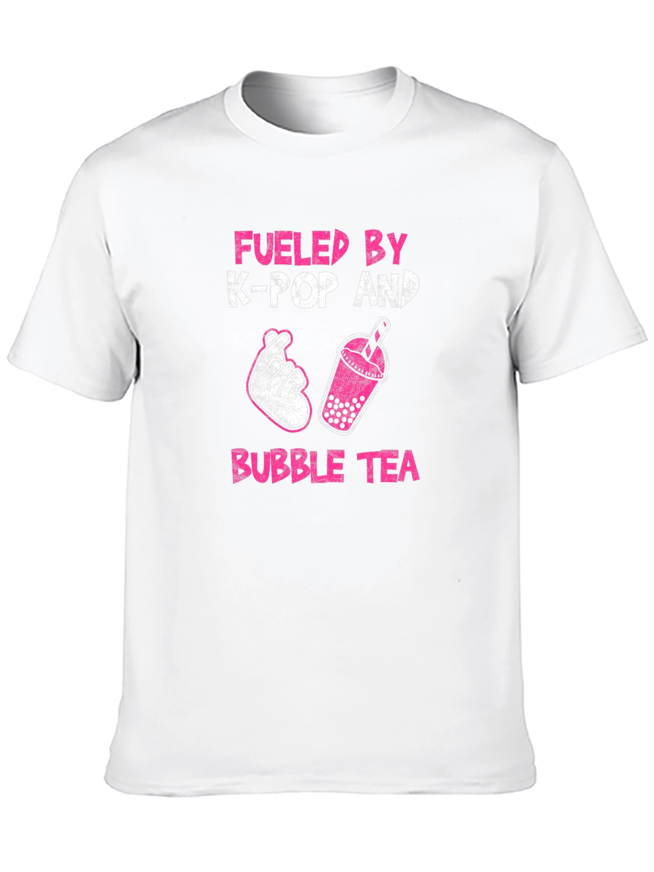 Fueled by K-Pop and Bubble Tea Graphic T-Shirt