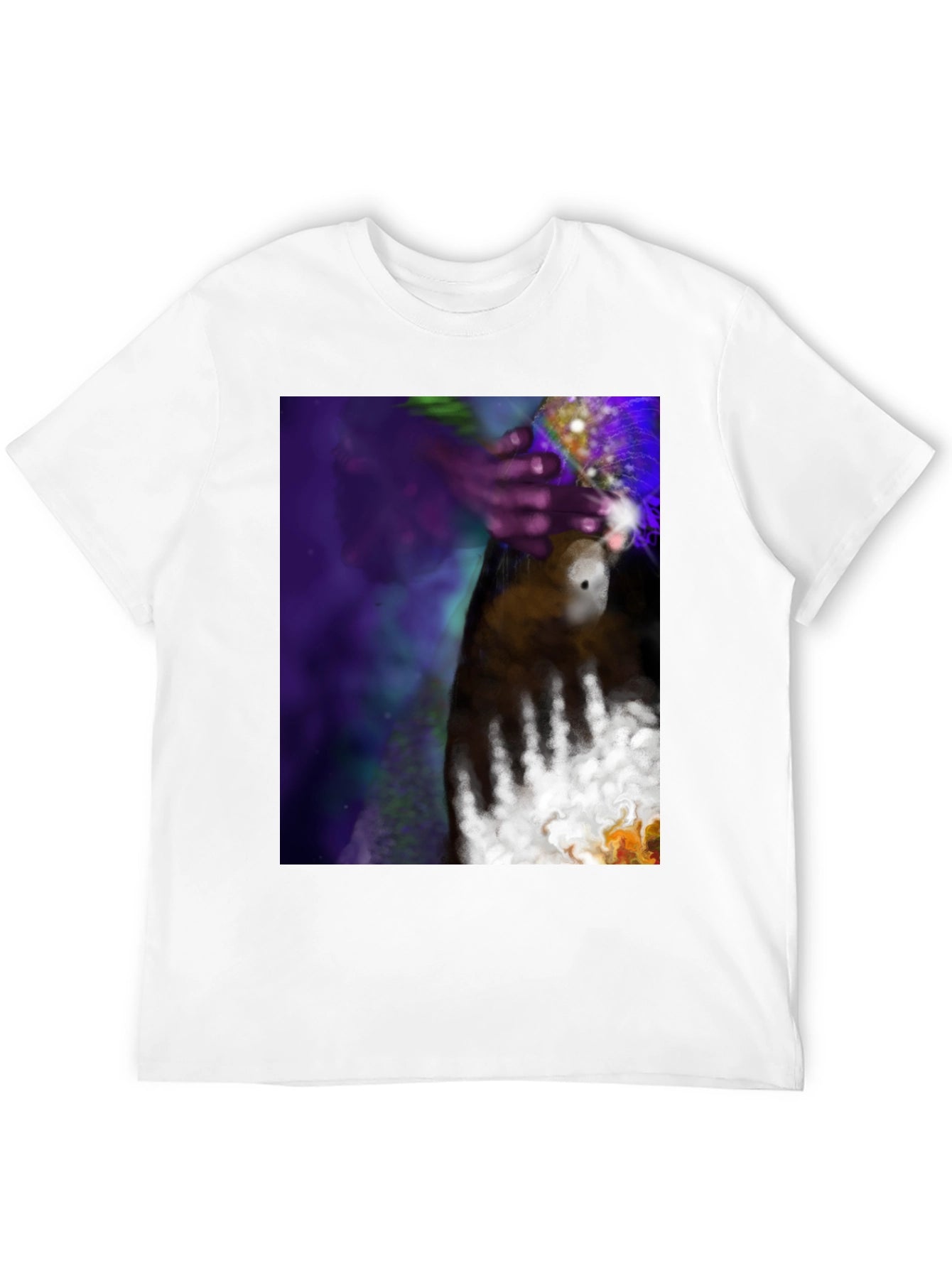 Abstract Hand Art Tee - Black