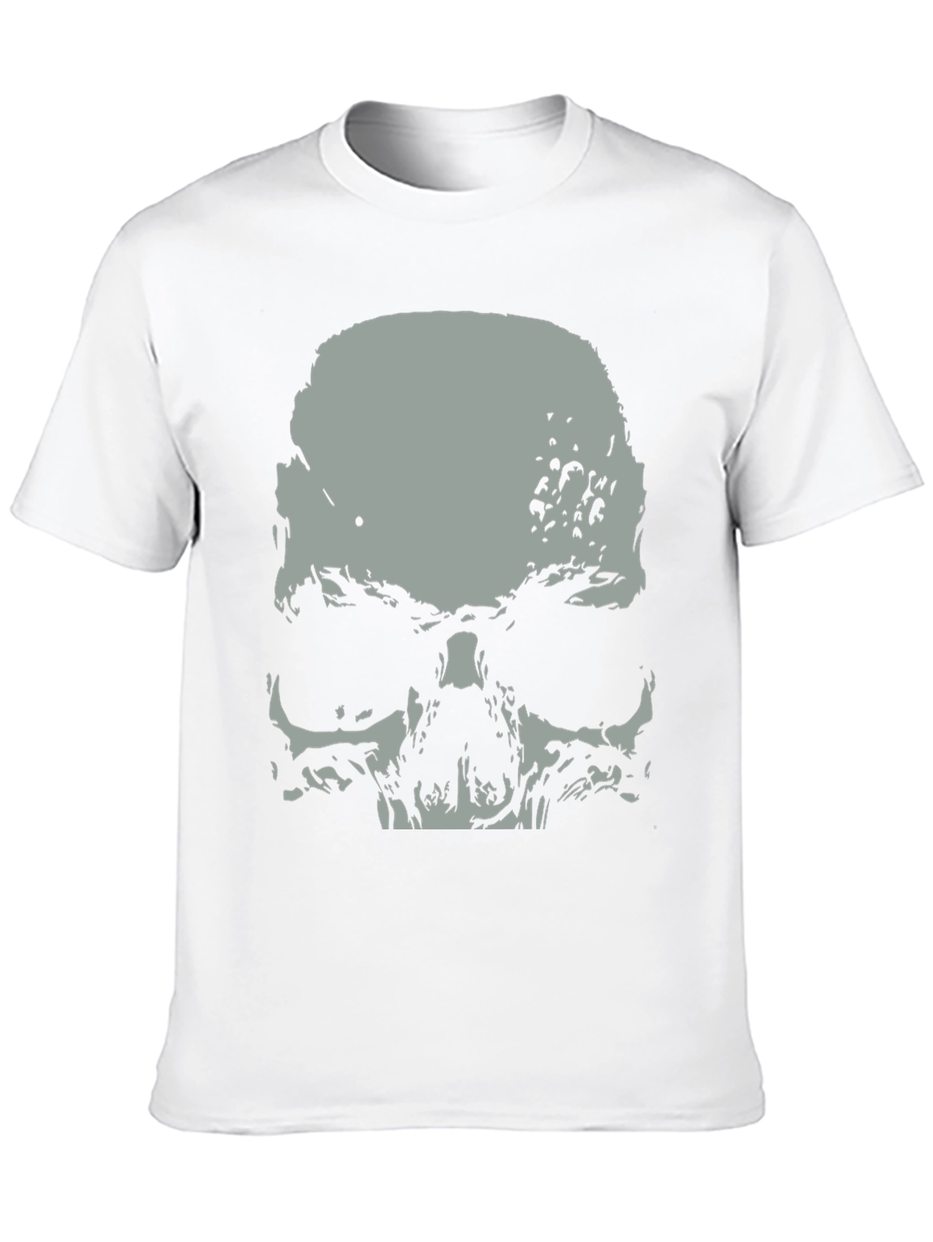Skull Graphic Print Black T-Shirt