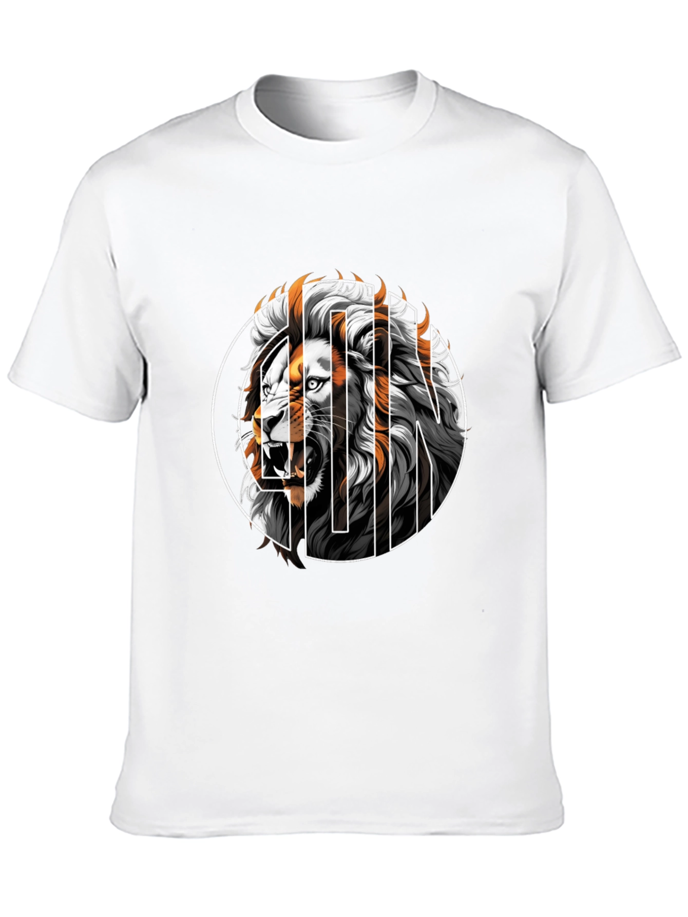 Lion Graphic Tee - Mens Black T-Shirt