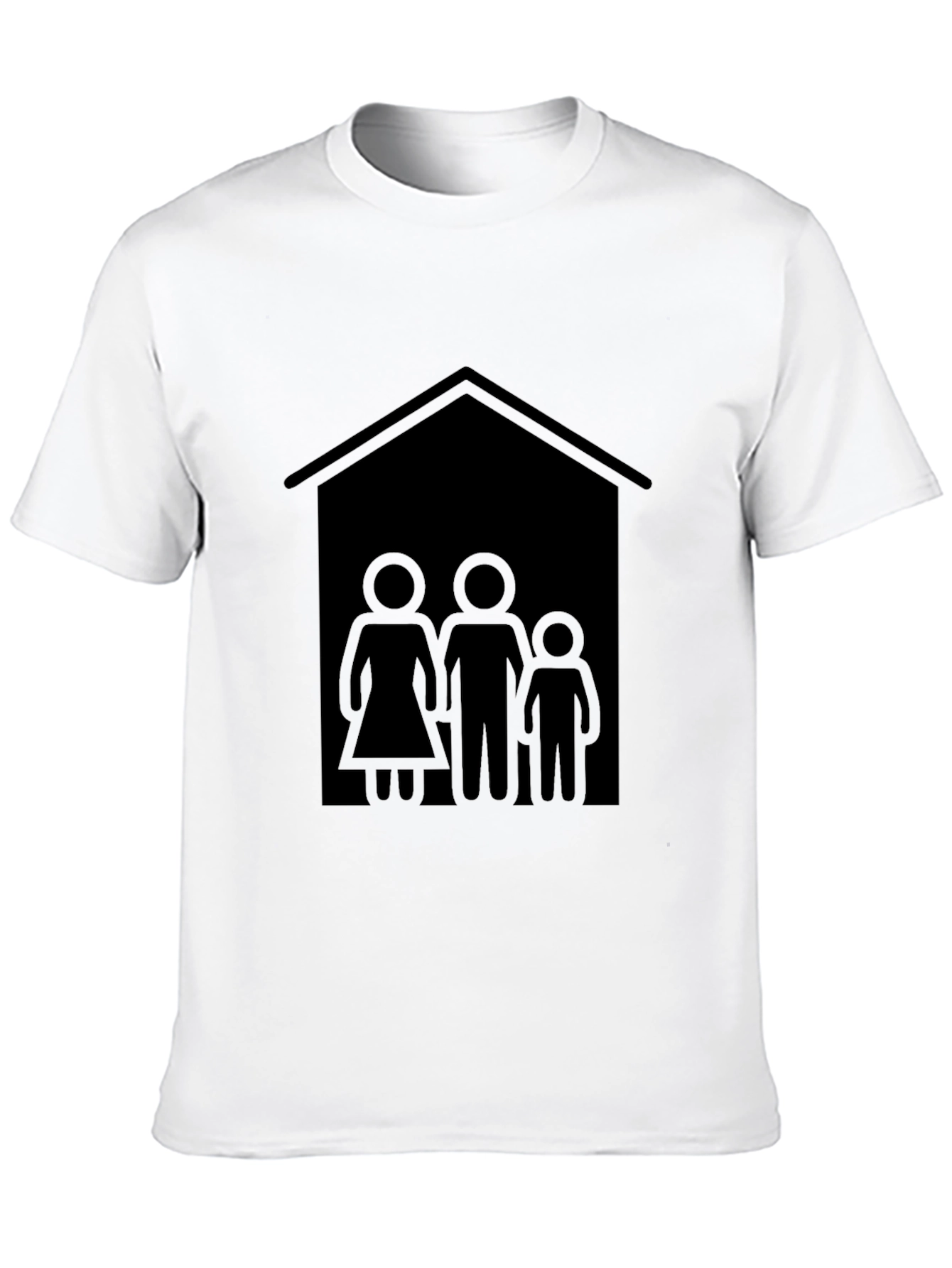 Family House Graphic Tee - Black