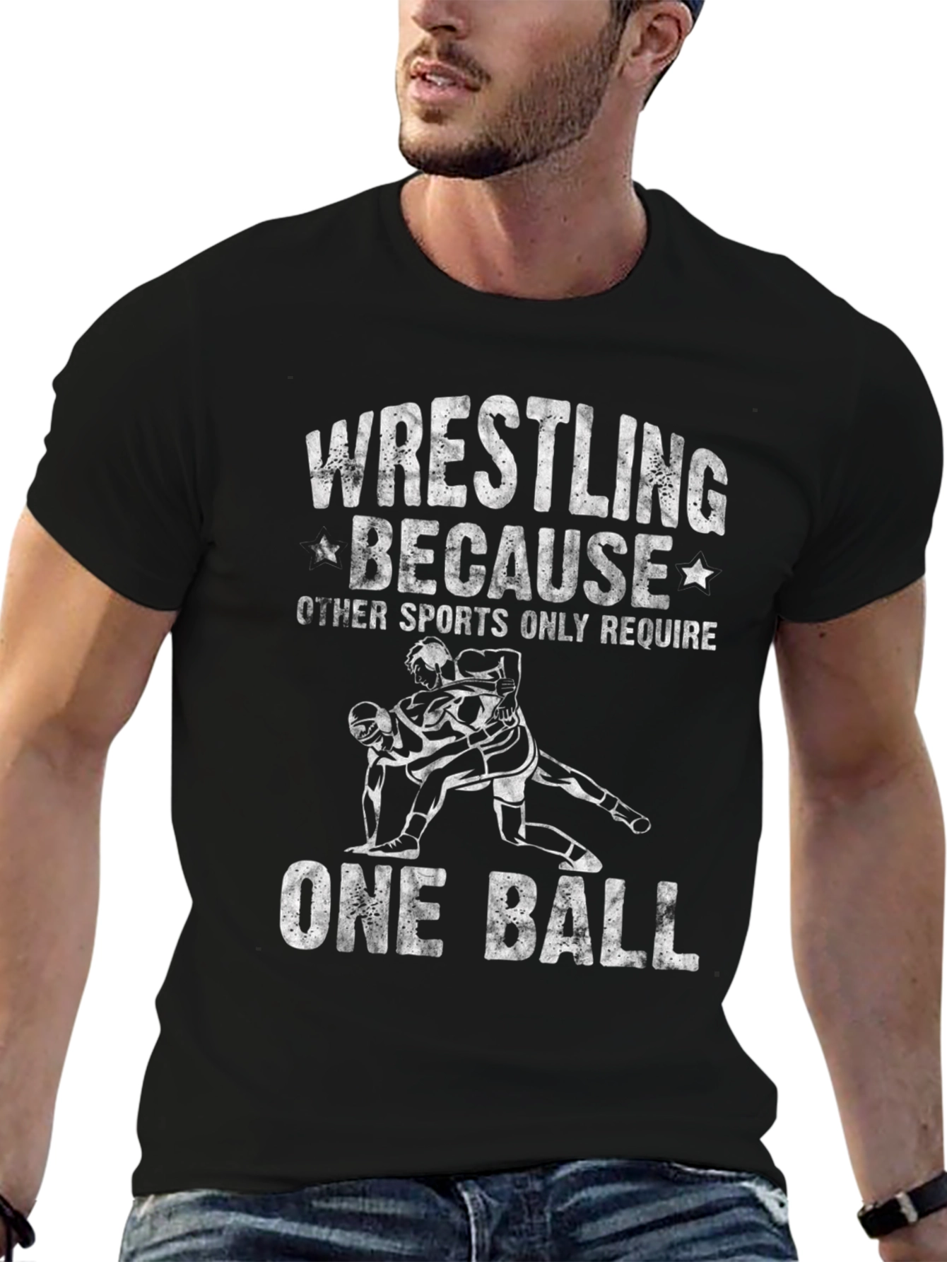 Wrestling One Ball Graphic T-Shirt
