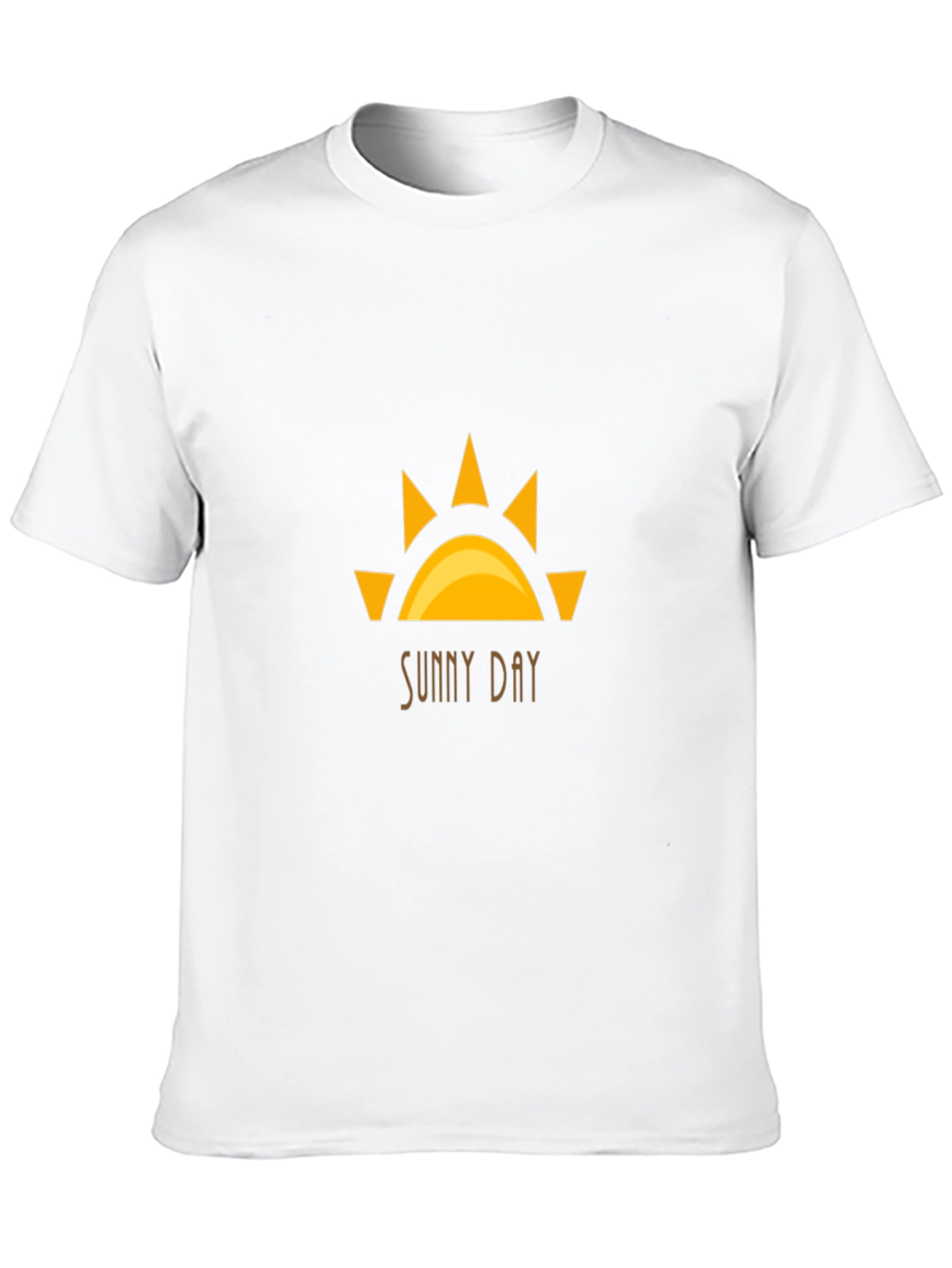 Sunny Day Graphic Tee - Black Cotton T-Shirt