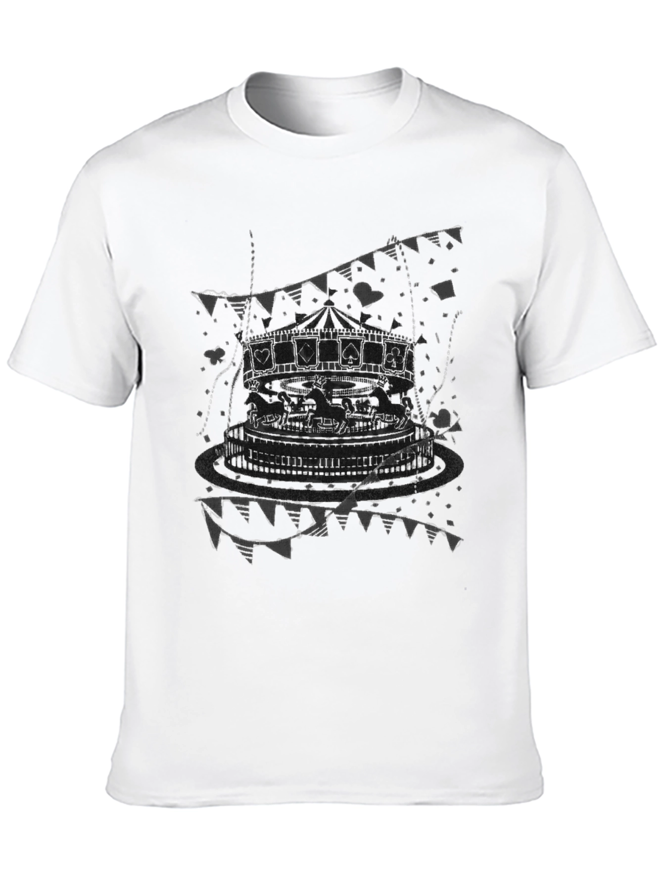 Carousel Graphic Tee - Stylish Mens T-Shirt