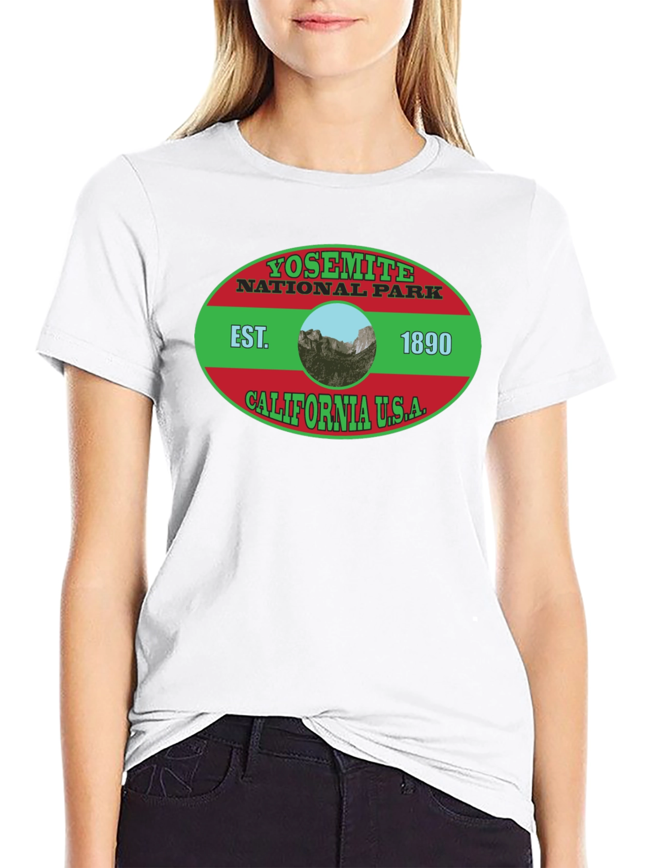 Yosemite National Park Black T-Shirt