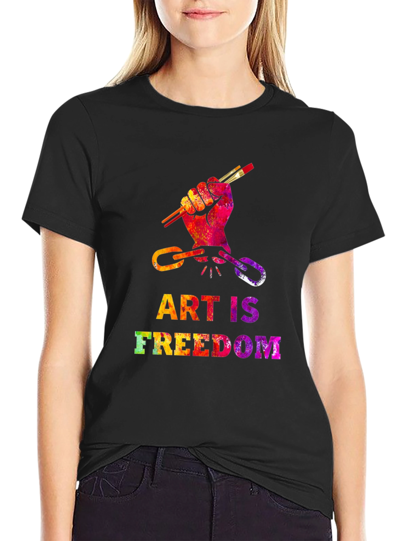 Art Is Freedom Graphic T-Shirt
