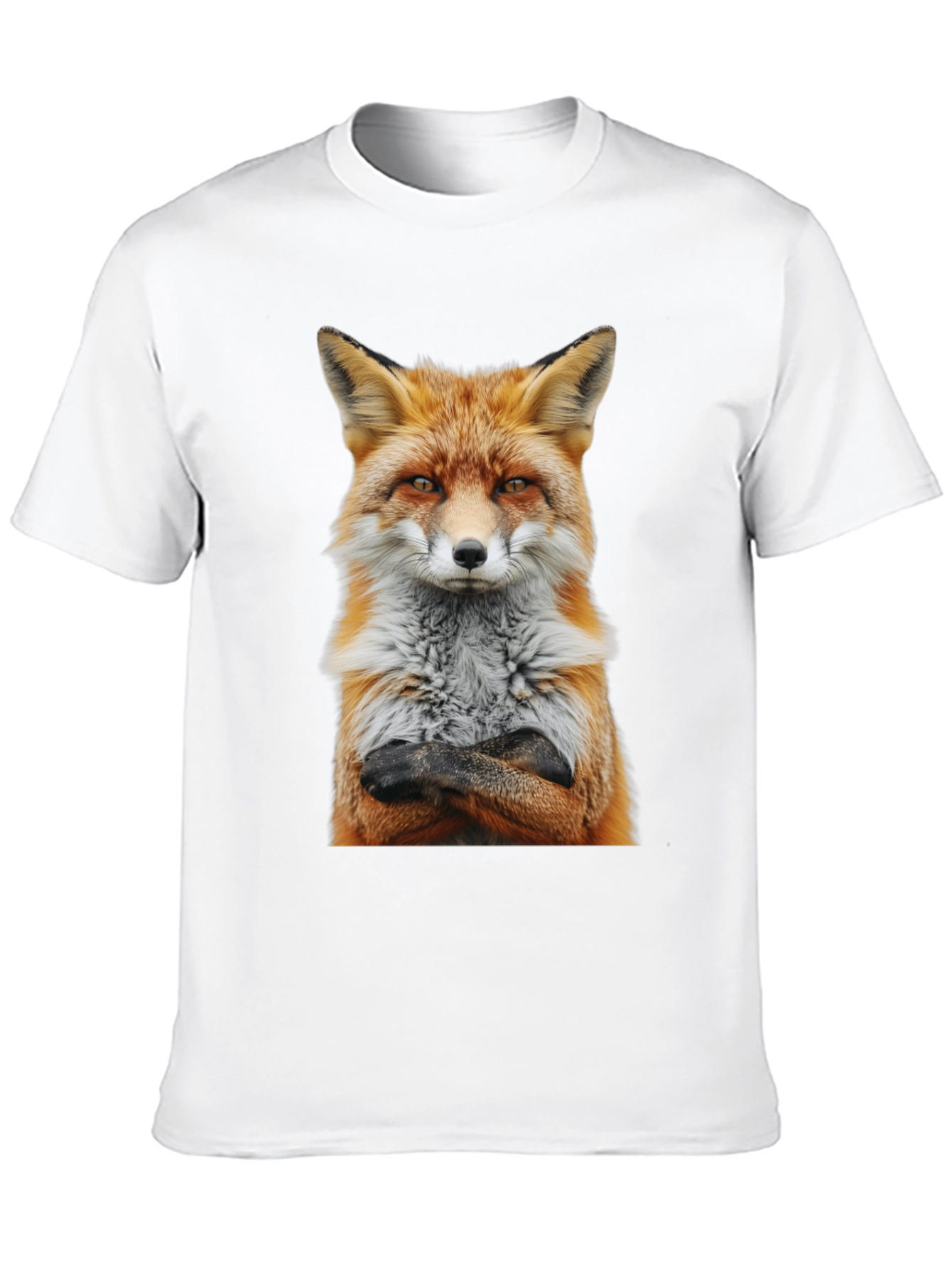 Fox with Attitude Graphic Tee - Cool Animal Shirt