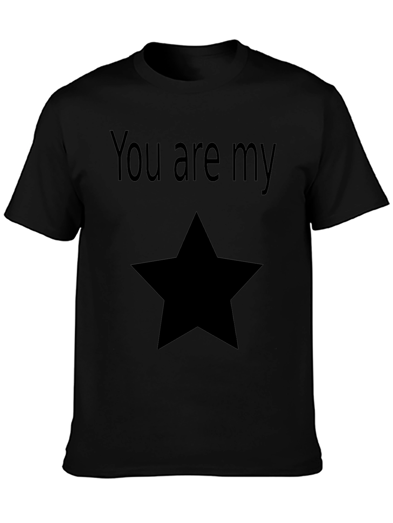 You Are My Star Graphic Tee - Black