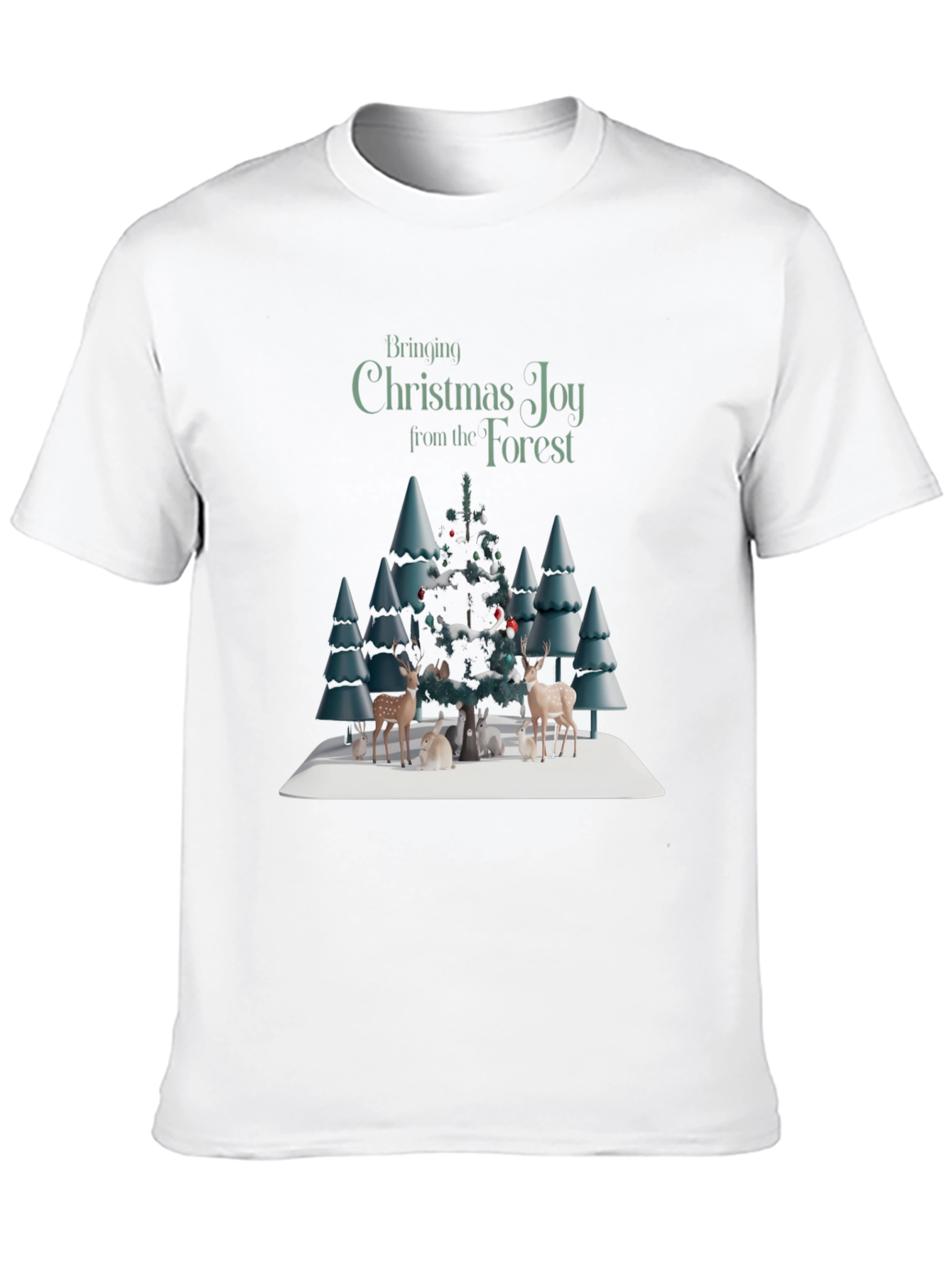 Christmas Joy Forest Graphic Tee