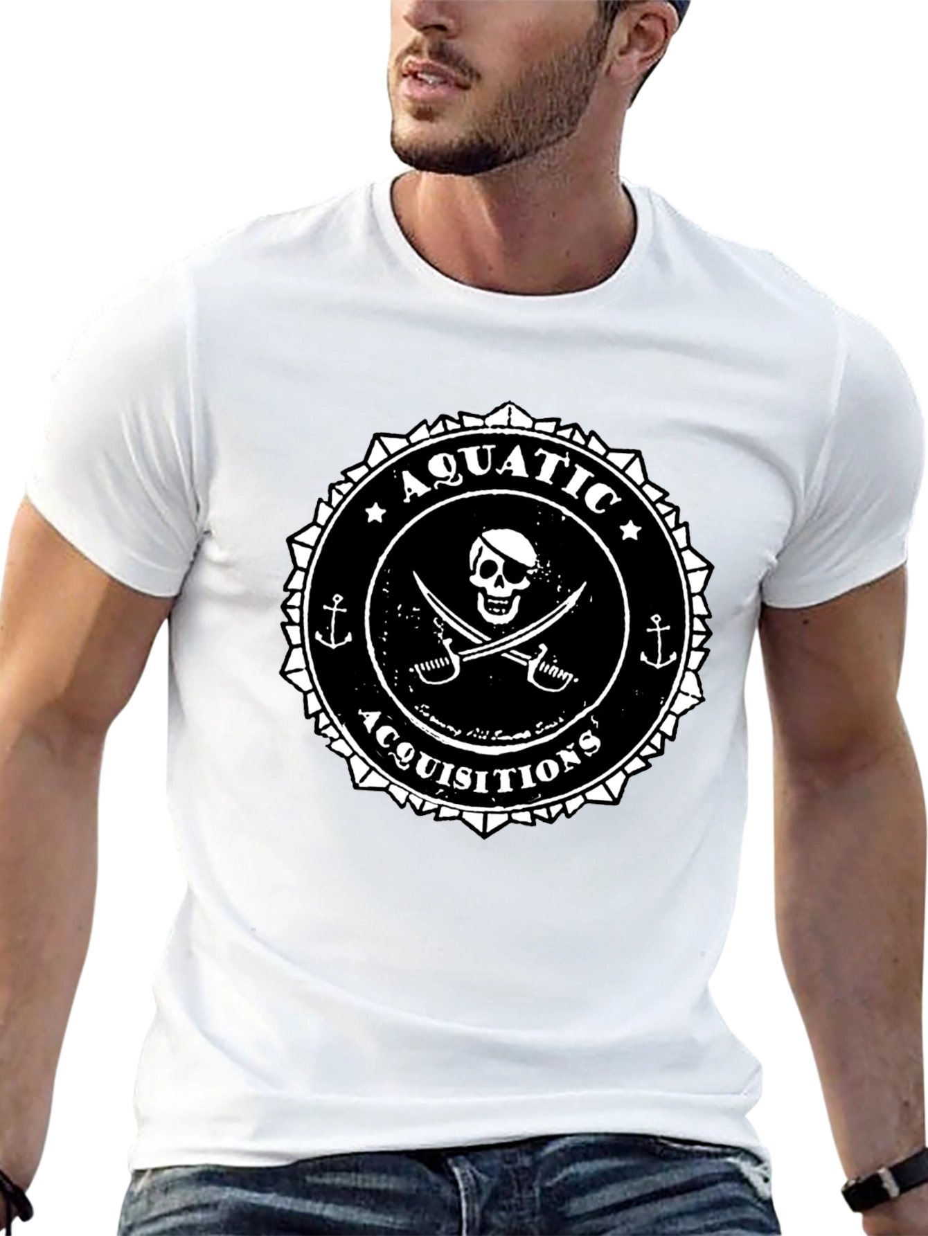 Aquatic Acquisitions Pirate Graphic T-Shirt