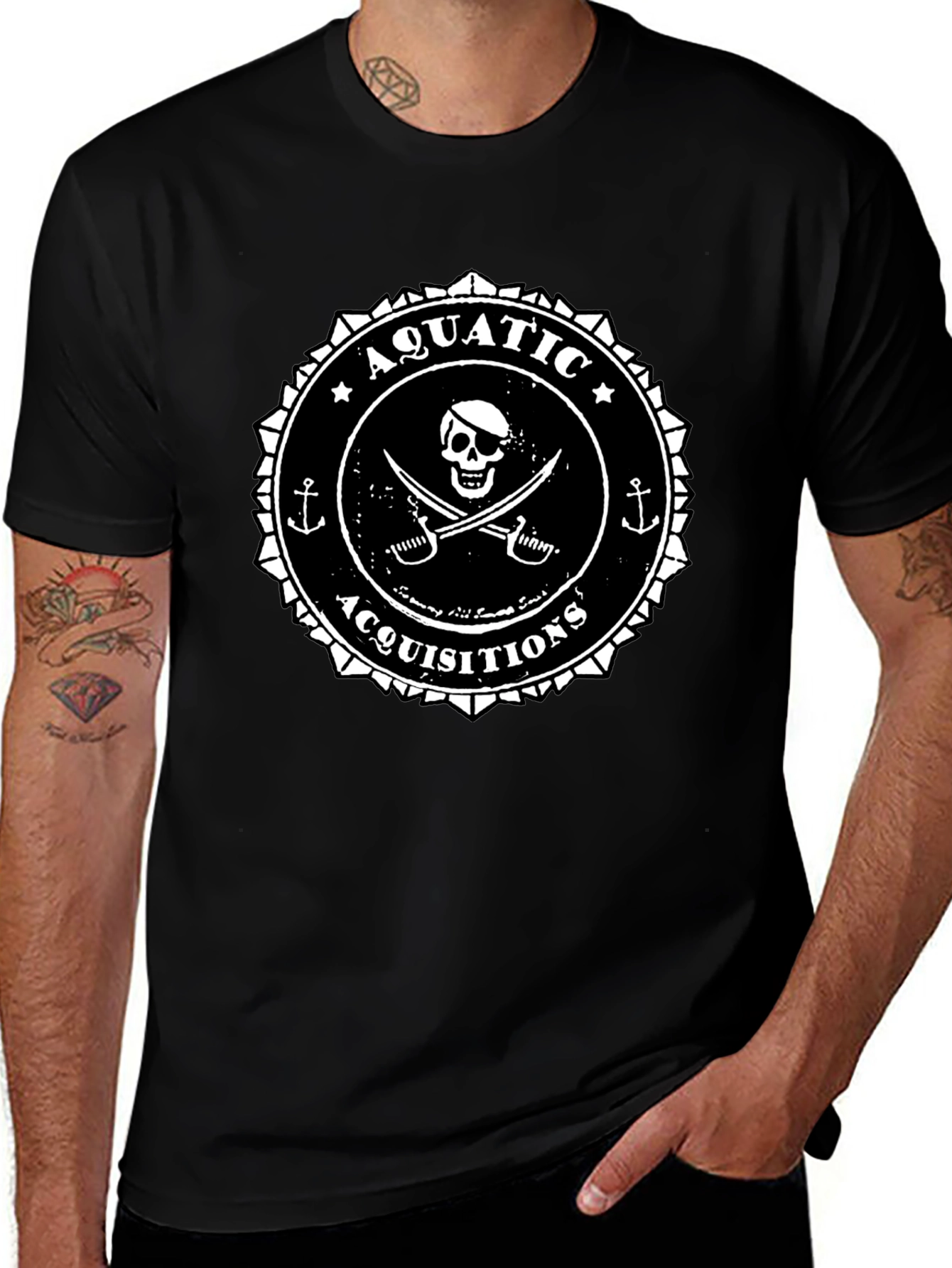 Aquatic Acquisitions Pirate Graphic T-Shirt