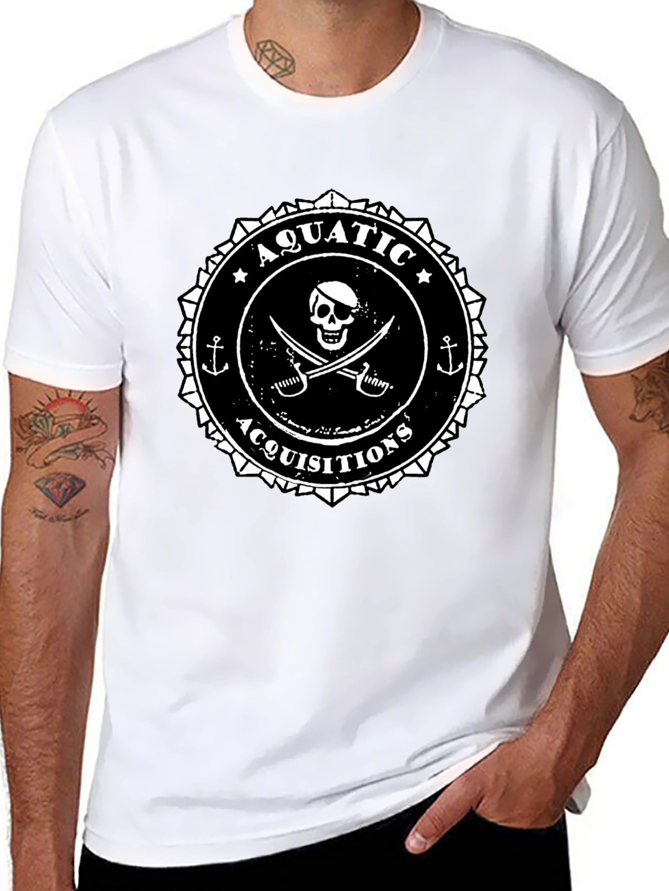 Aquatic Acquisitions Pirate Graphic T-Shirt