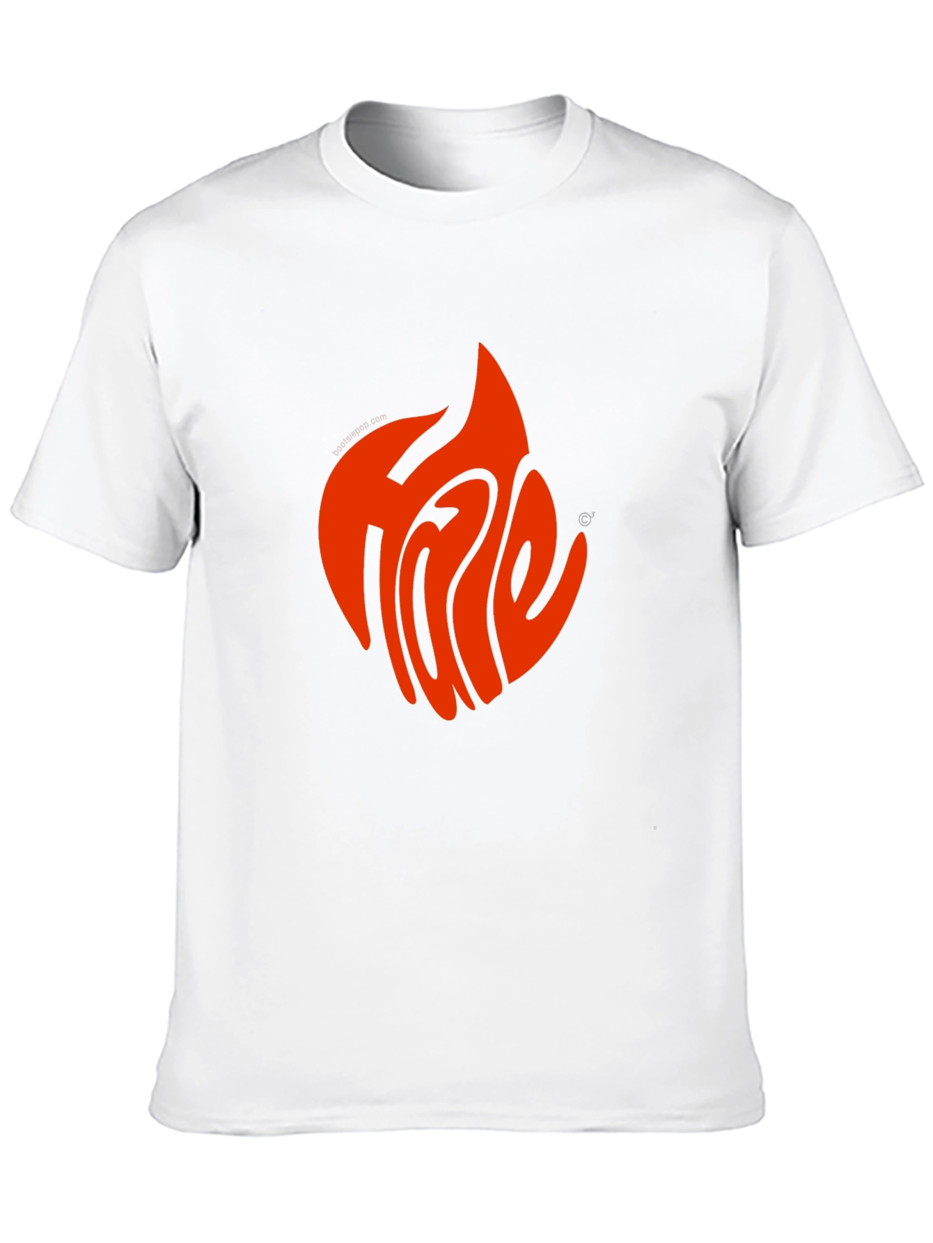 Fiery Flame Graphic Tee - Cool Black T-Shirt