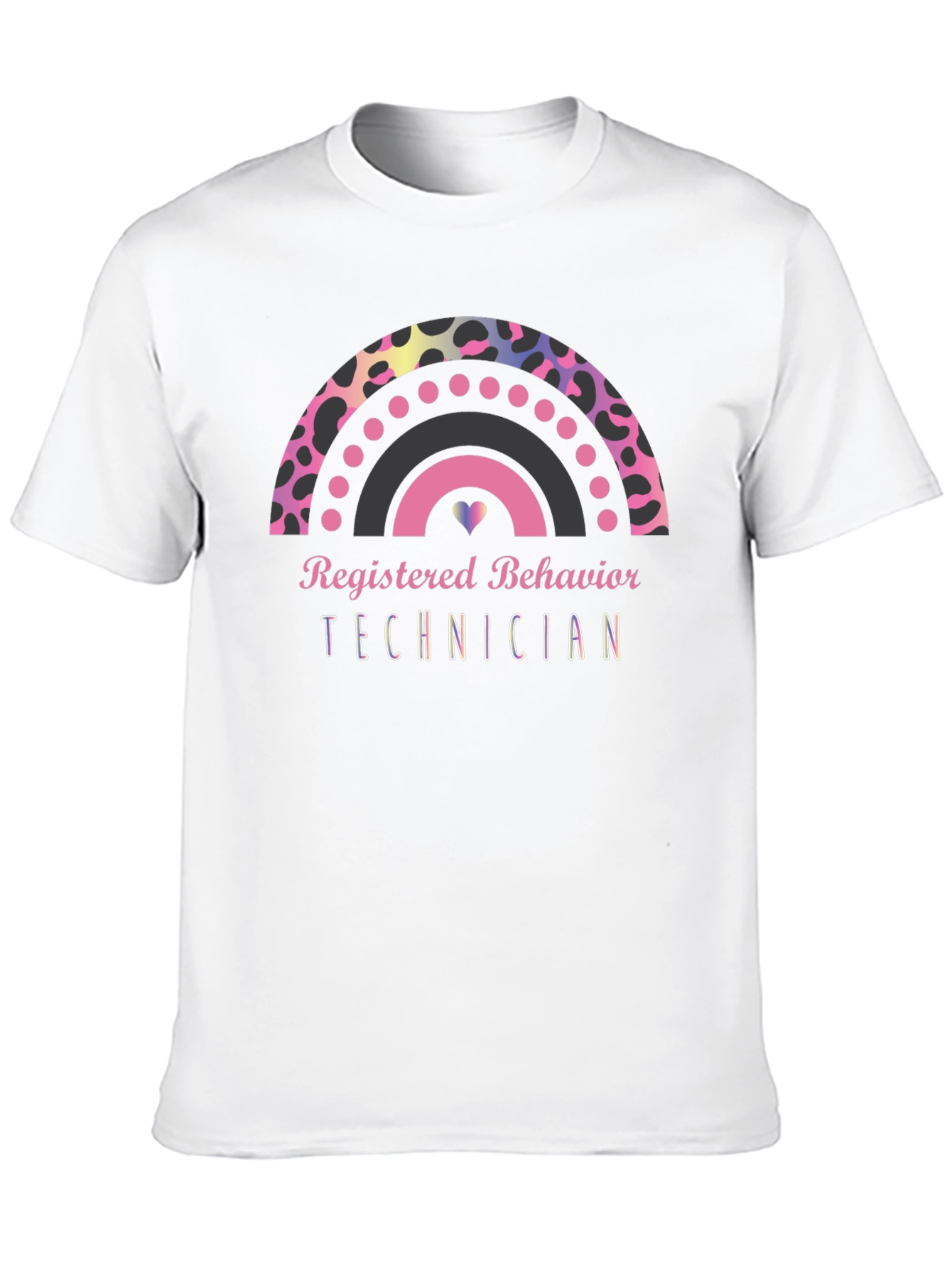 Registered Behavior Technician Rainbow Graphic Tee