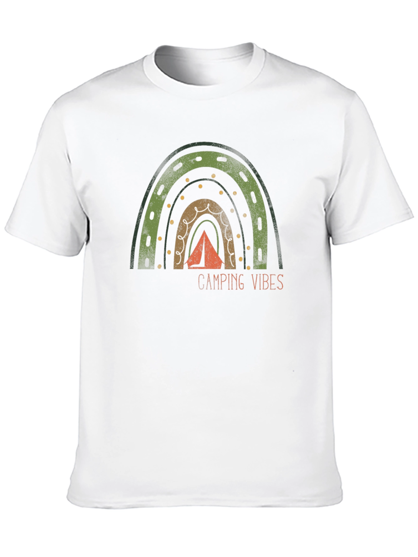 Camping Vibes Rainbow Graphic Tee