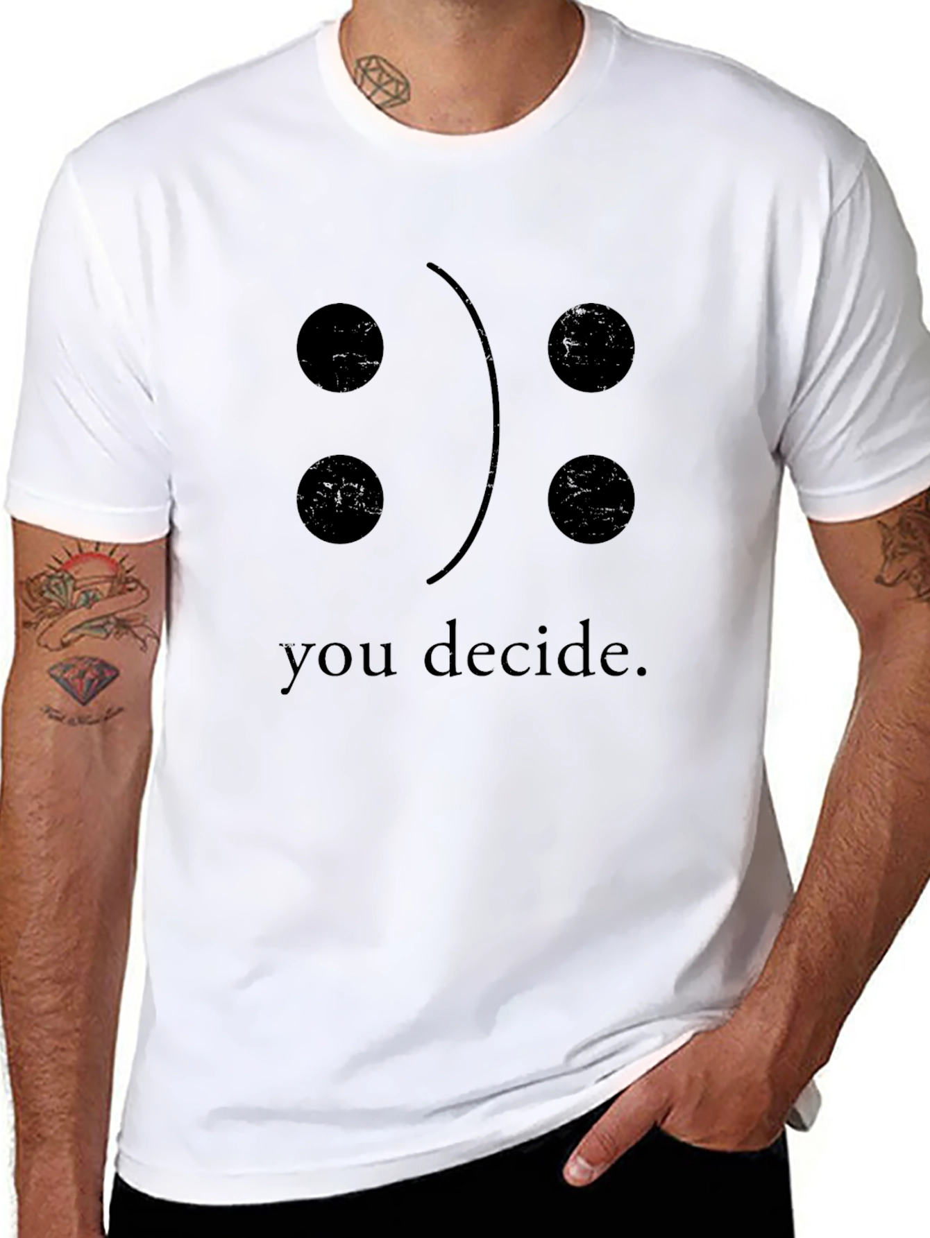 You Decide T-Shirt - Funny Emoticon Tee