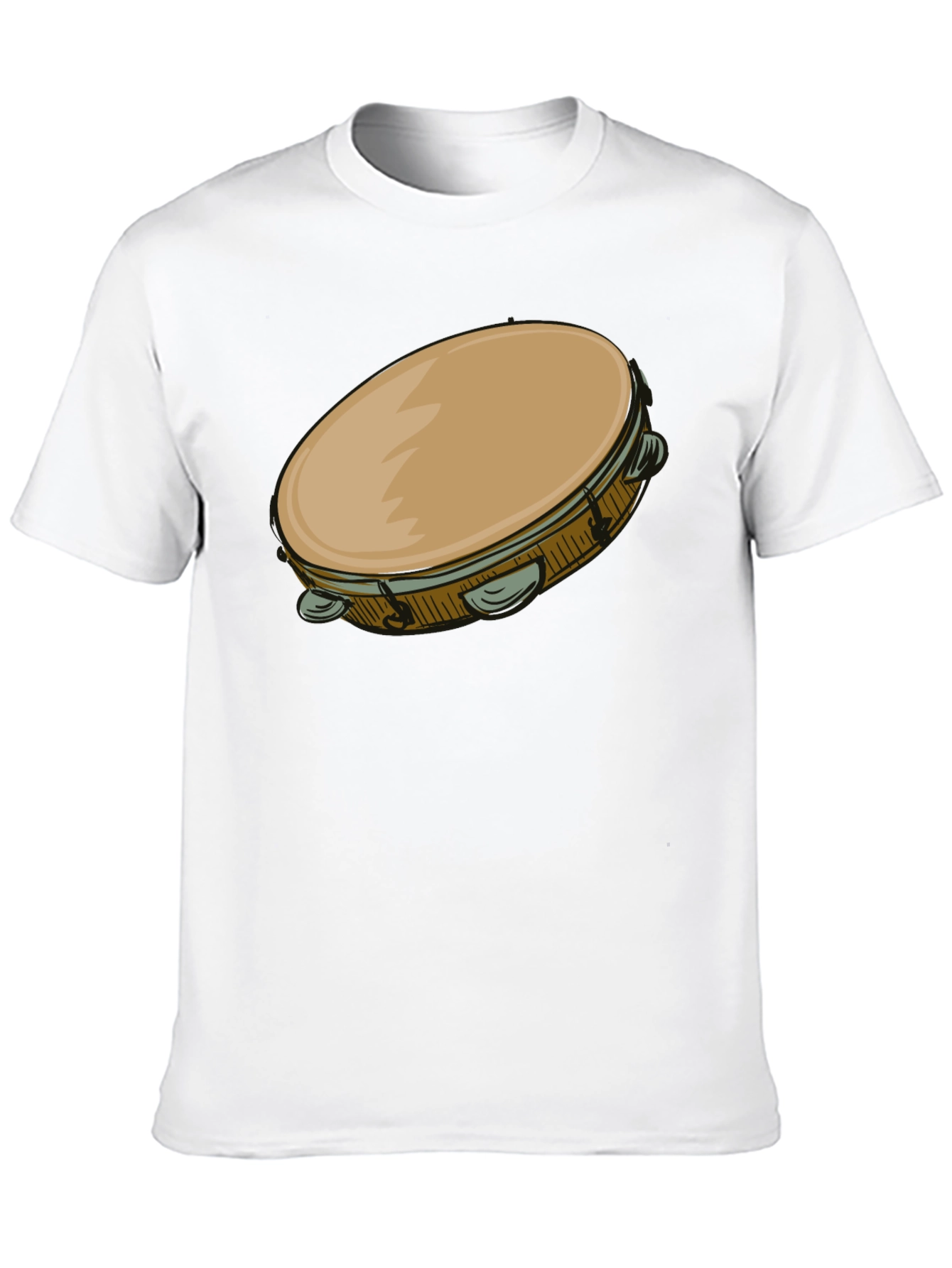 Tambourine Graphic T-Shirt - Music Lover Tee