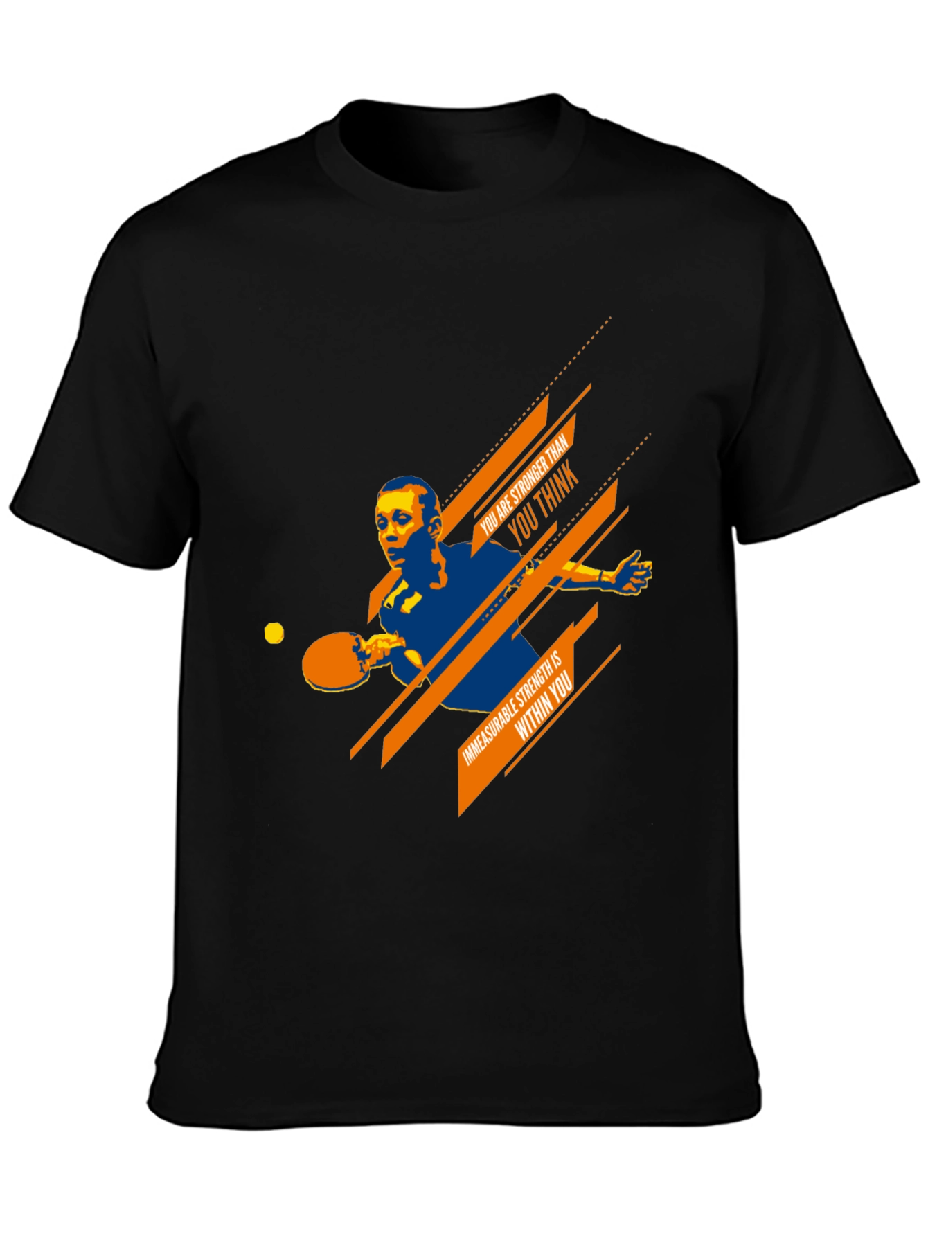 Motivational Table Tennis T-Shirt for Athletes