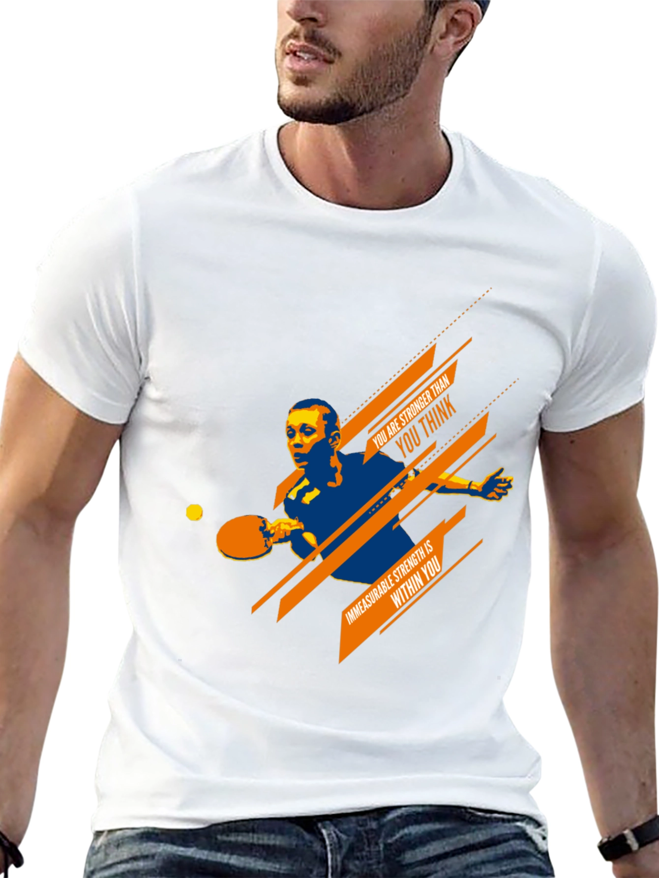 Motivational Table Tennis T-Shirt for Athletes