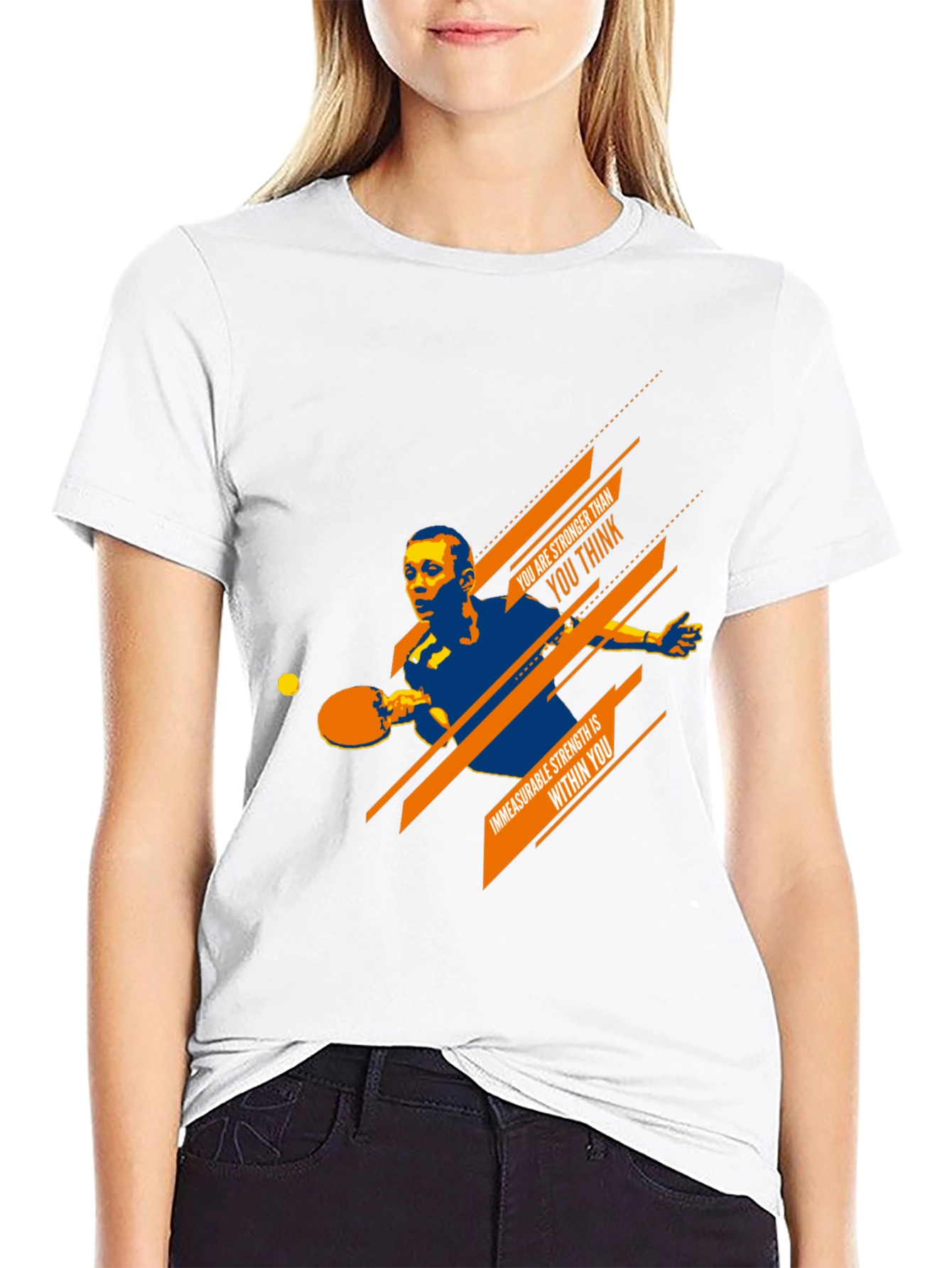 Motivational Table Tennis T-Shirt for Athletes