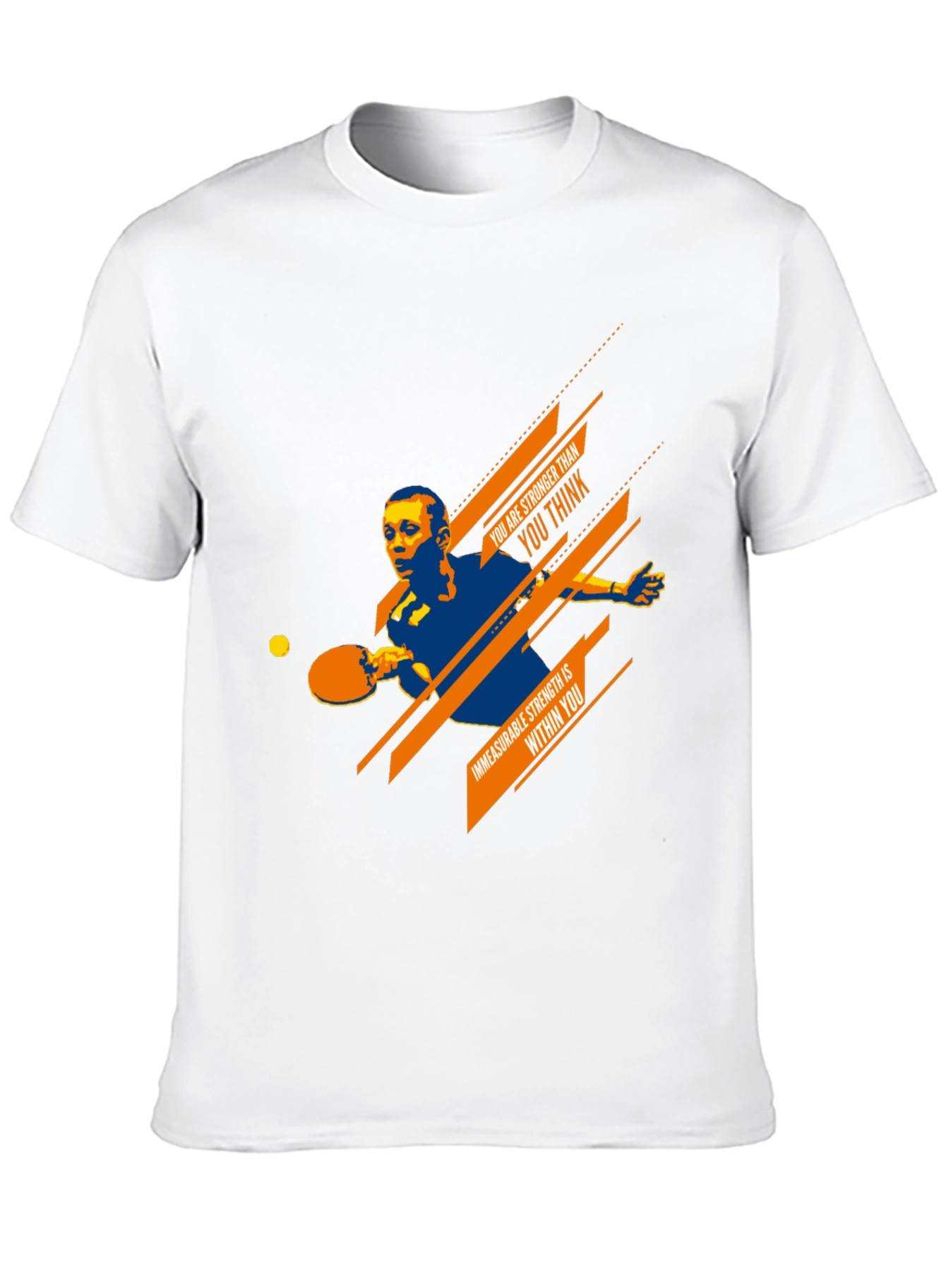 Motivational Table Tennis T-Shirt for Athletes