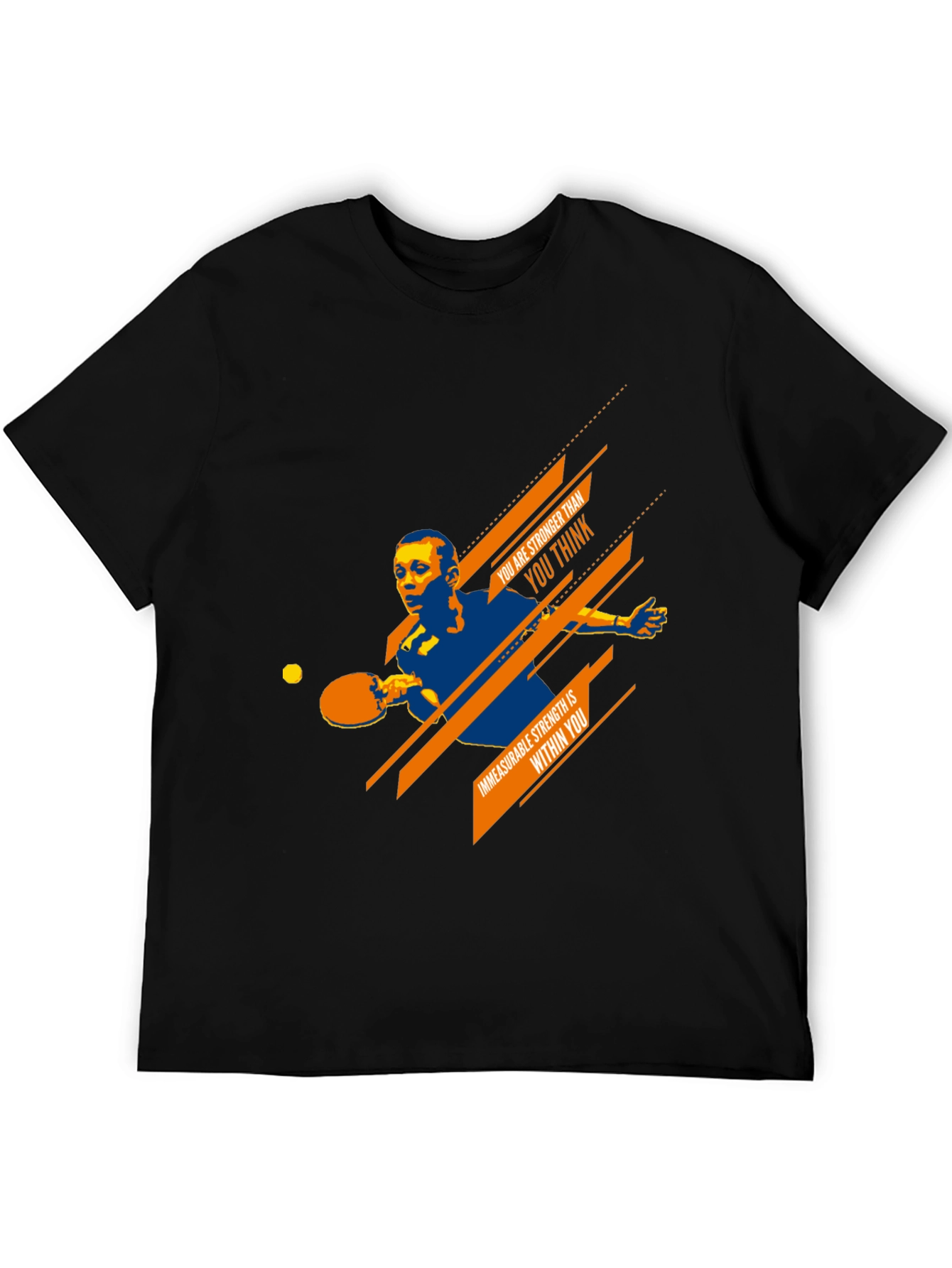 Motivational Table Tennis T-Shirt for Athletes