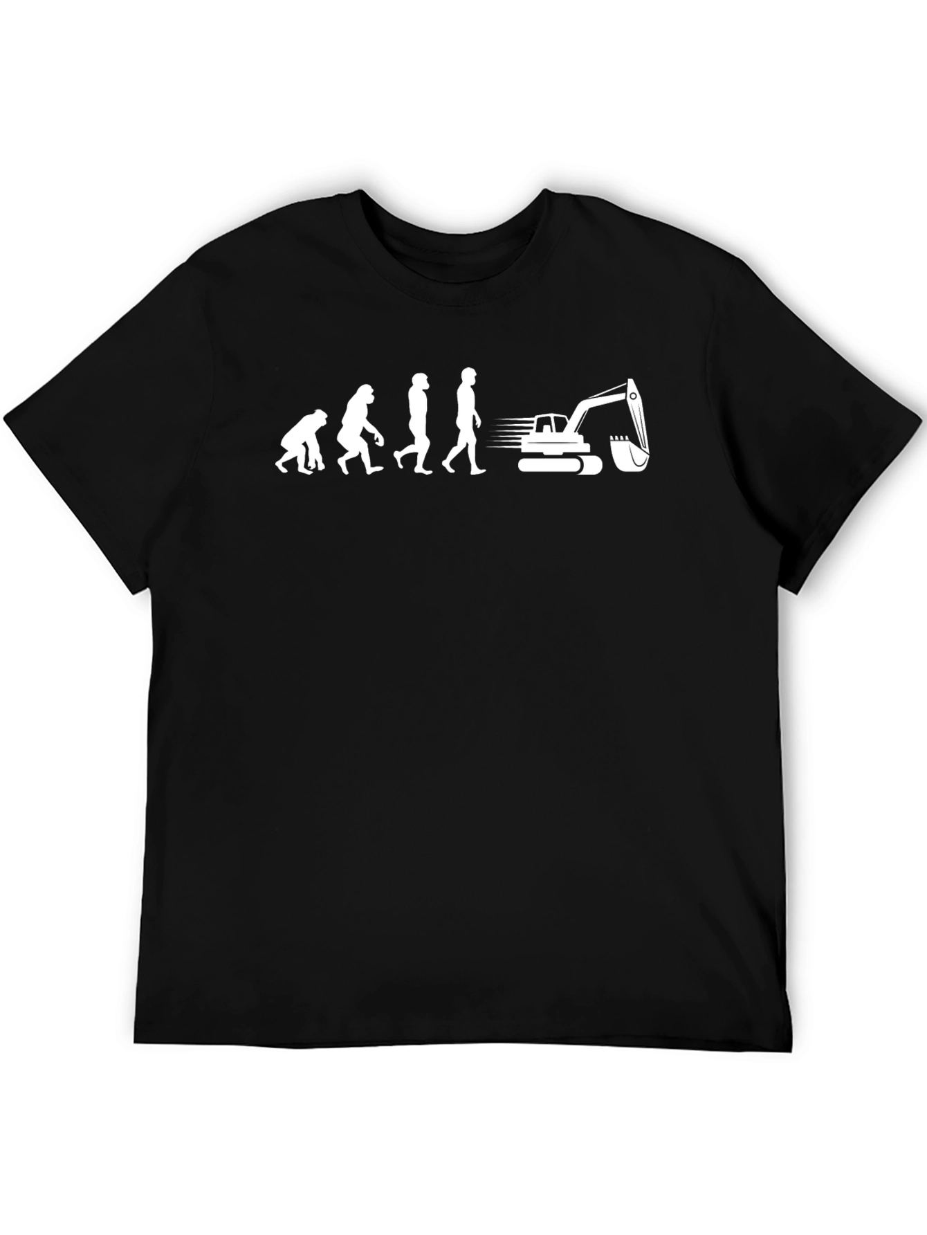 Evolution of Man Heavy Equipment T-Shirt