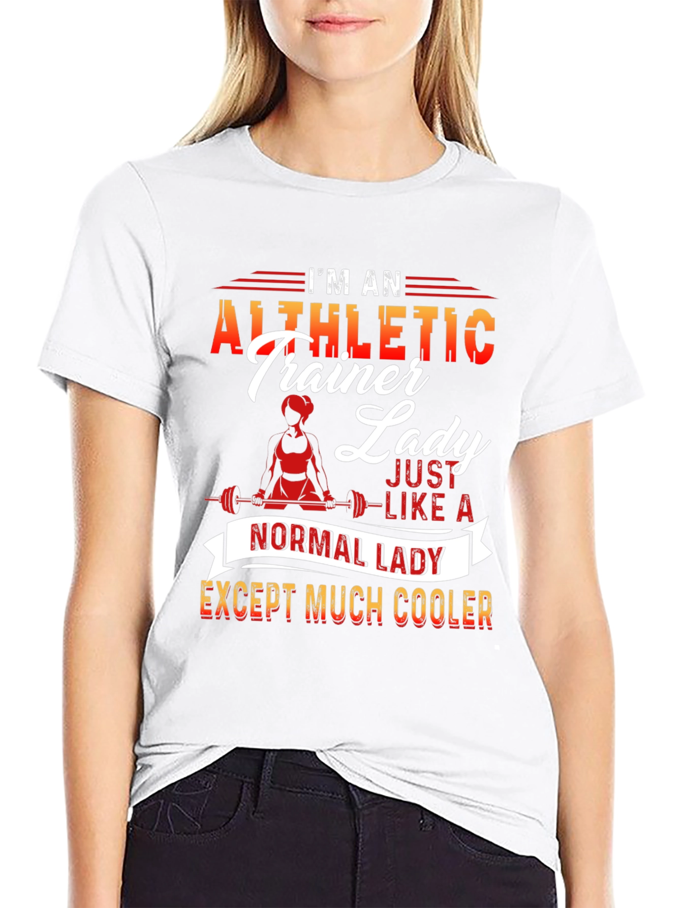 Athletic Trainer Lady T-Shirt - Cool and Unique Design