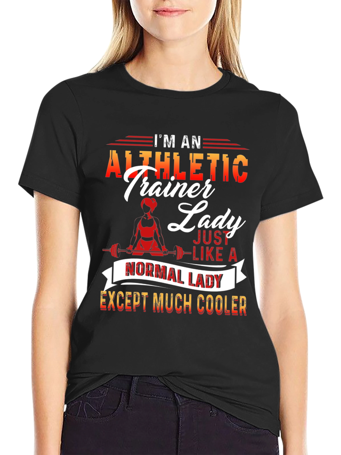 Athletic Trainer Lady T-Shirt - Cool and Unique Design