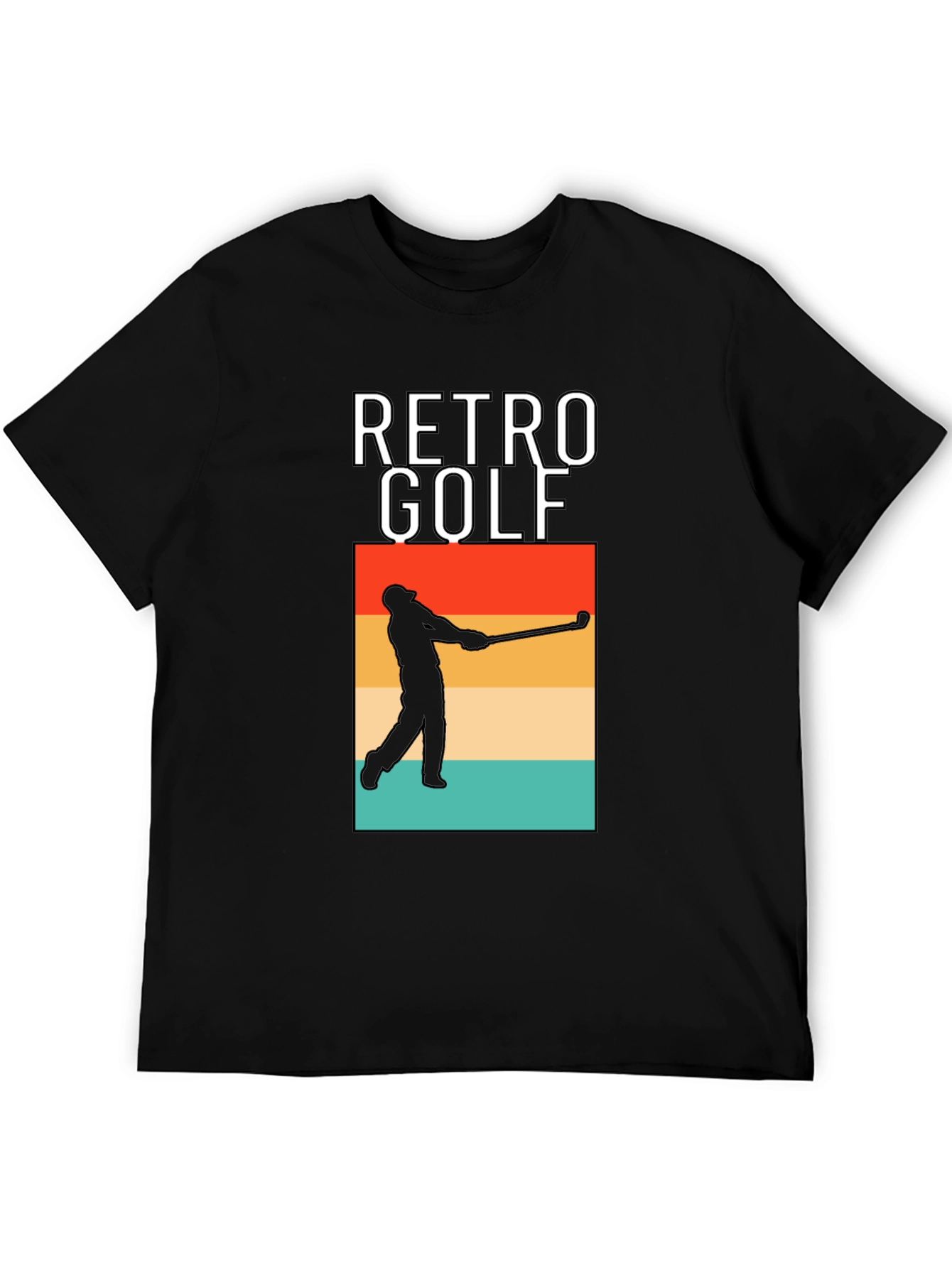 Retro Golf Tee - Stylish Golfer Silhouette T-Shirt