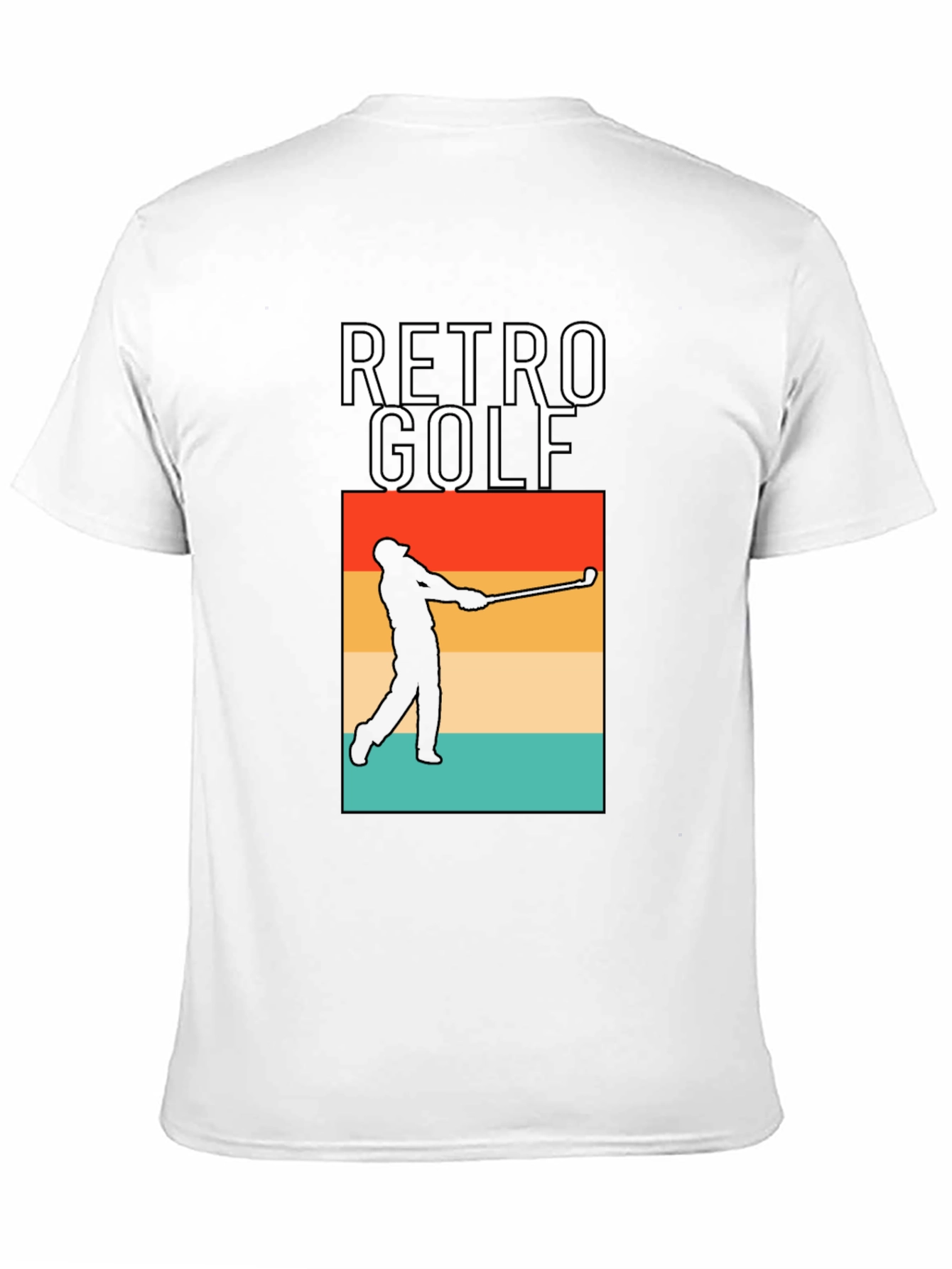 Retro Golf Tee - Stylish Golfer Silhouette T-Shirt