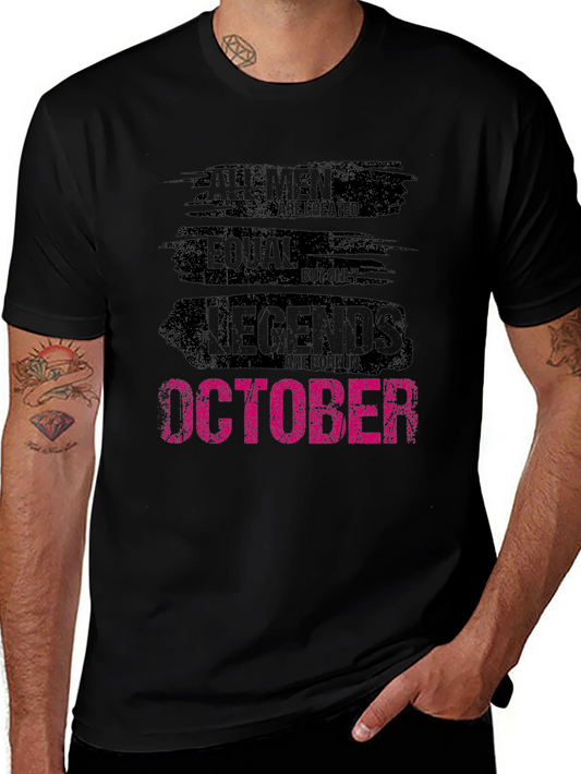 Legends Born in October Graphic Tee