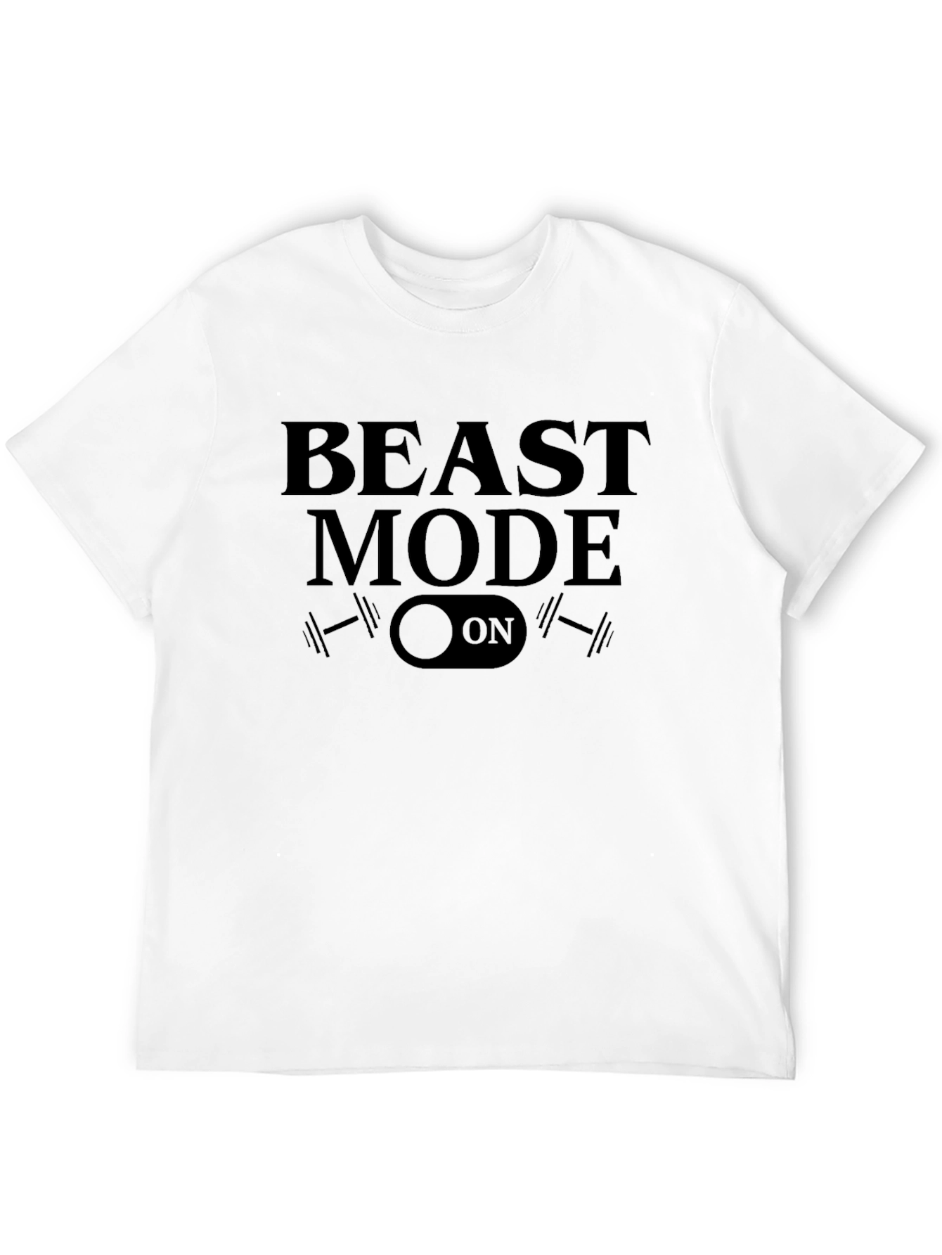 Beast Mode On Black Graphic Tee - Fitness Apparel