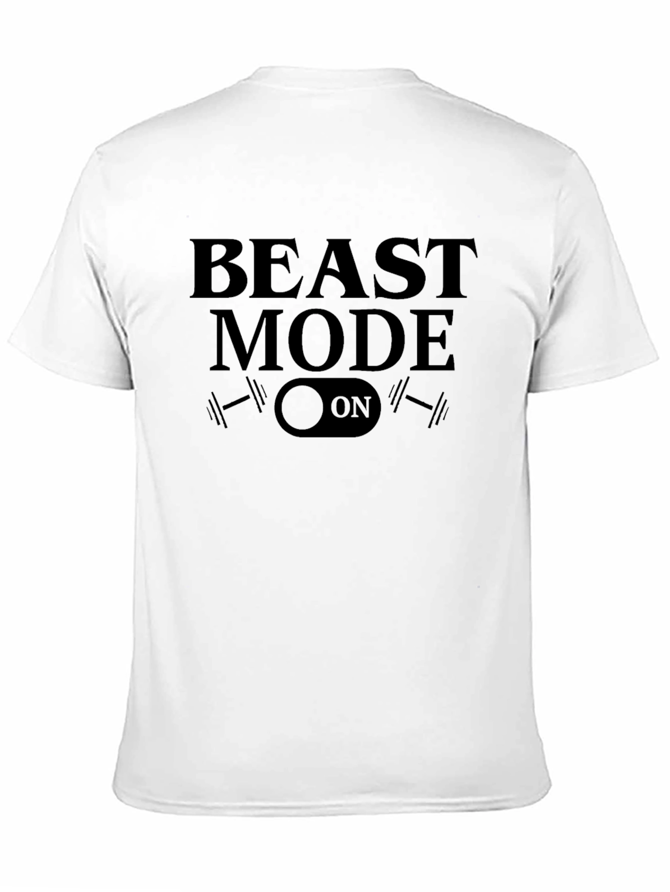 Beast Mode On Black Graphic Tee - Fitness Apparel