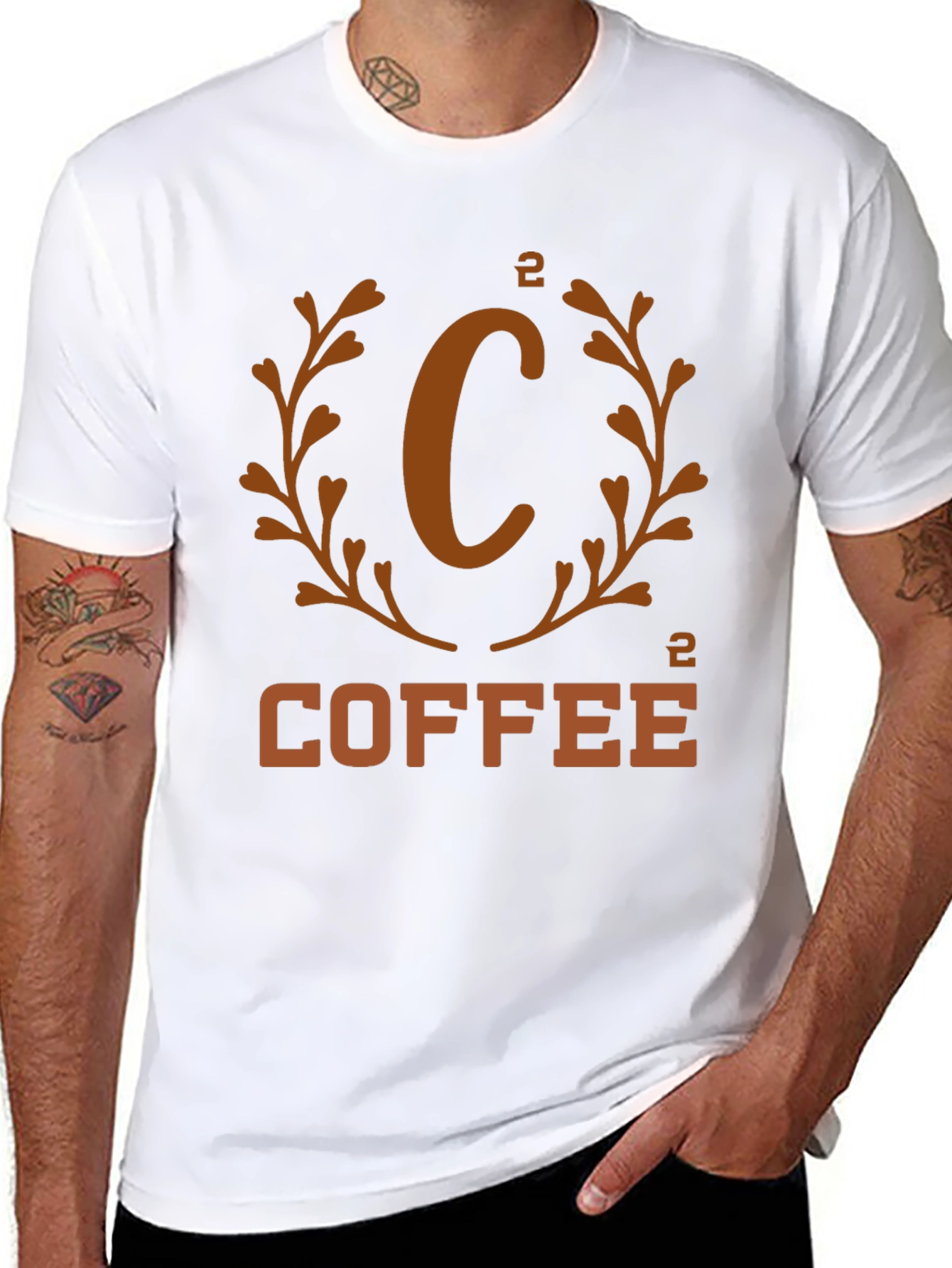 C² Coffee Graphic Tee - Black Cotton Shirt