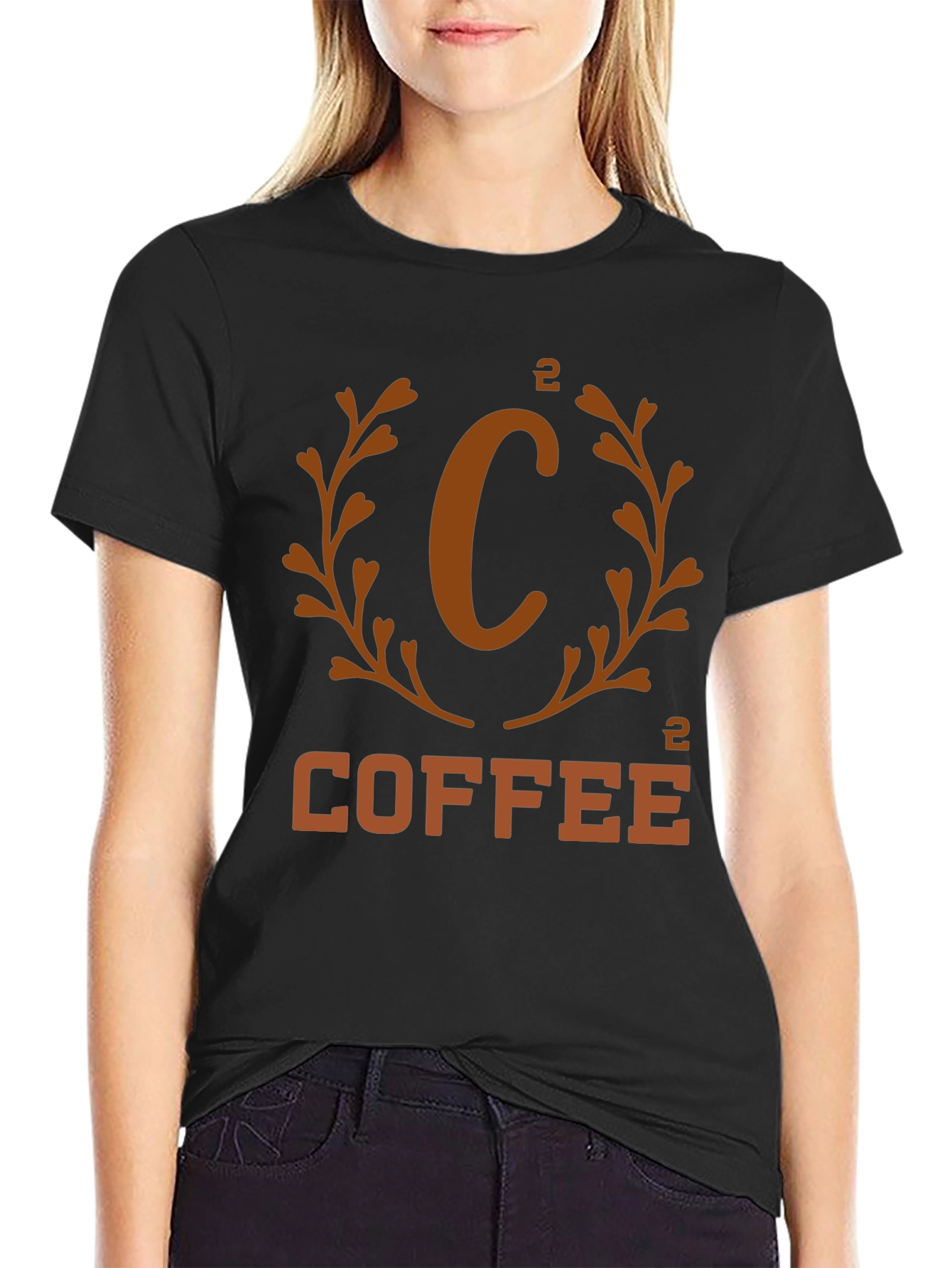 C² Coffee Graphic Tee - Black Cotton Shirt