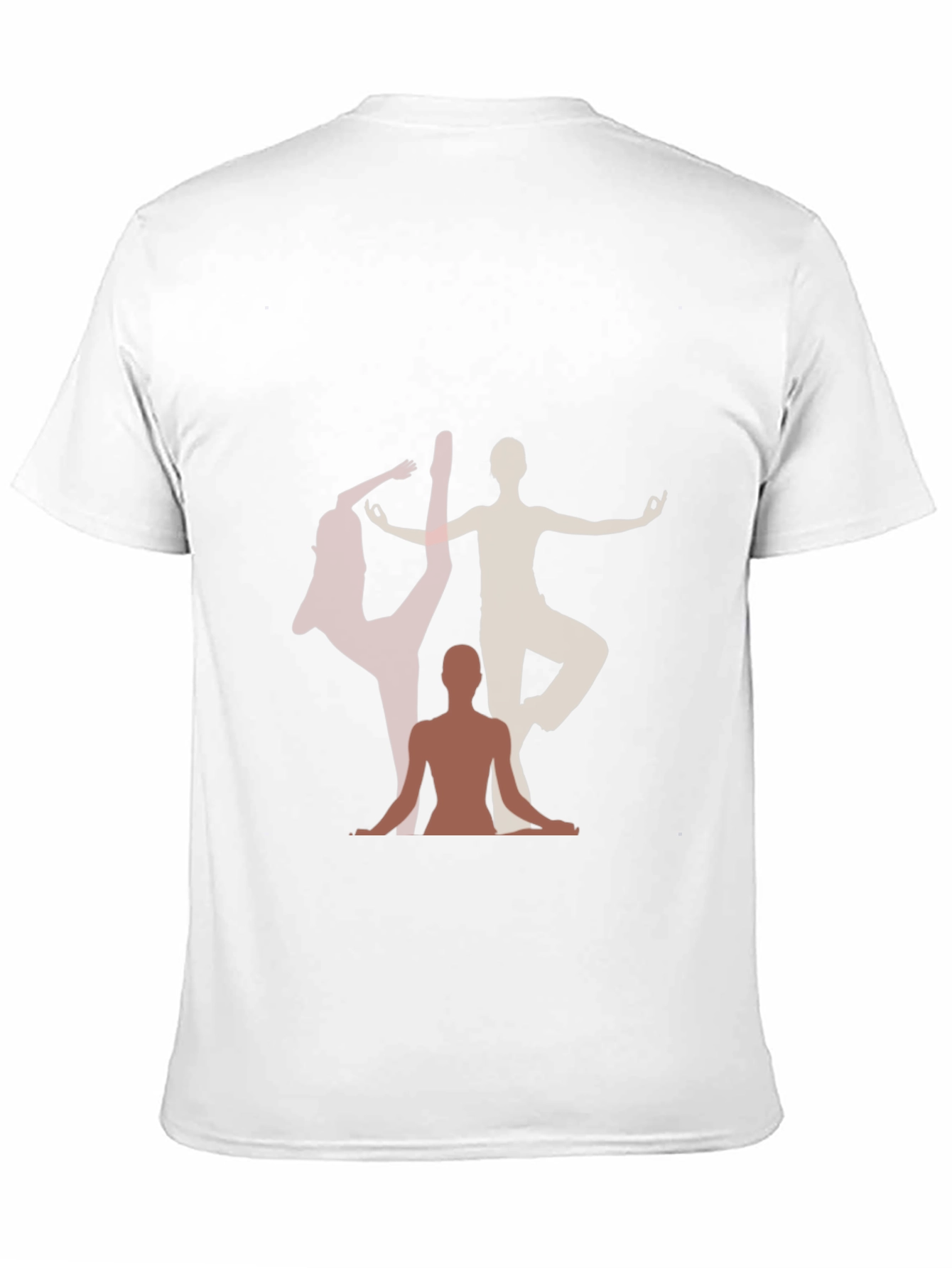 Yoga Pose Graphic Print Black T-Shirt
