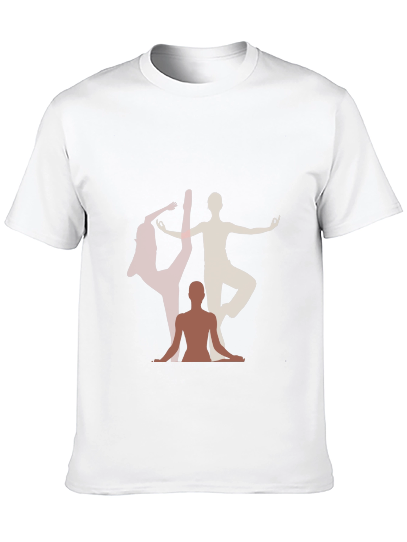 Yoga Pose Graphic Print Black T-Shirt